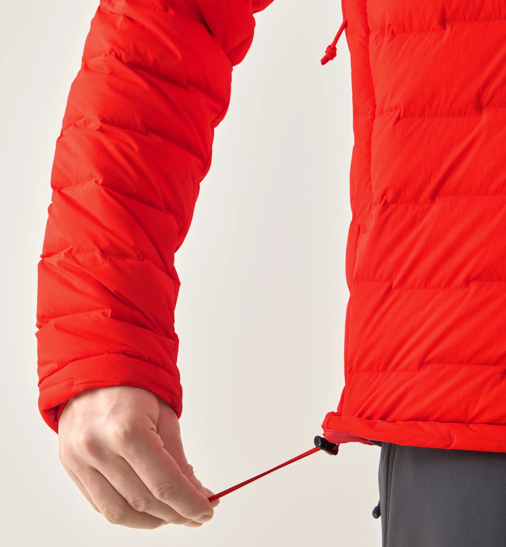 Spitz Down Hood Men Tech Red