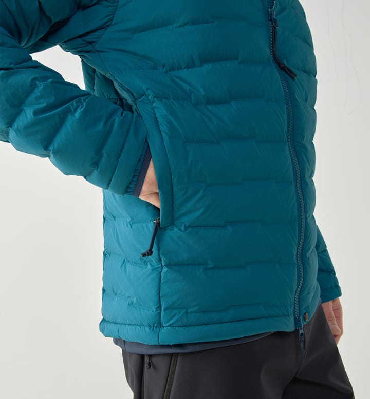 Spitz Down Hood Men Deep Teal Spitz Down Hood Men Deep Teal