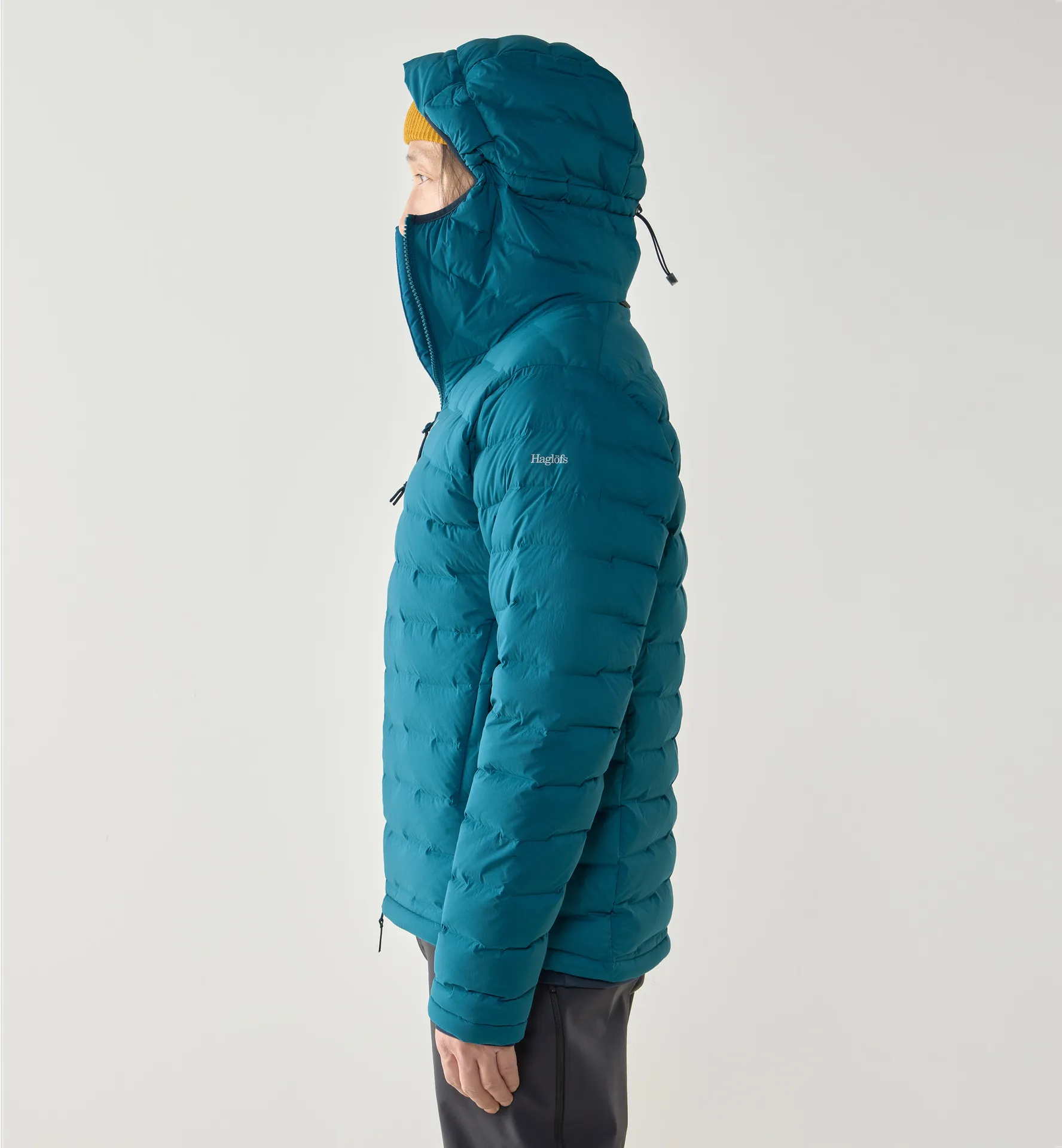 Spitz Down Hood Men Deep Teal