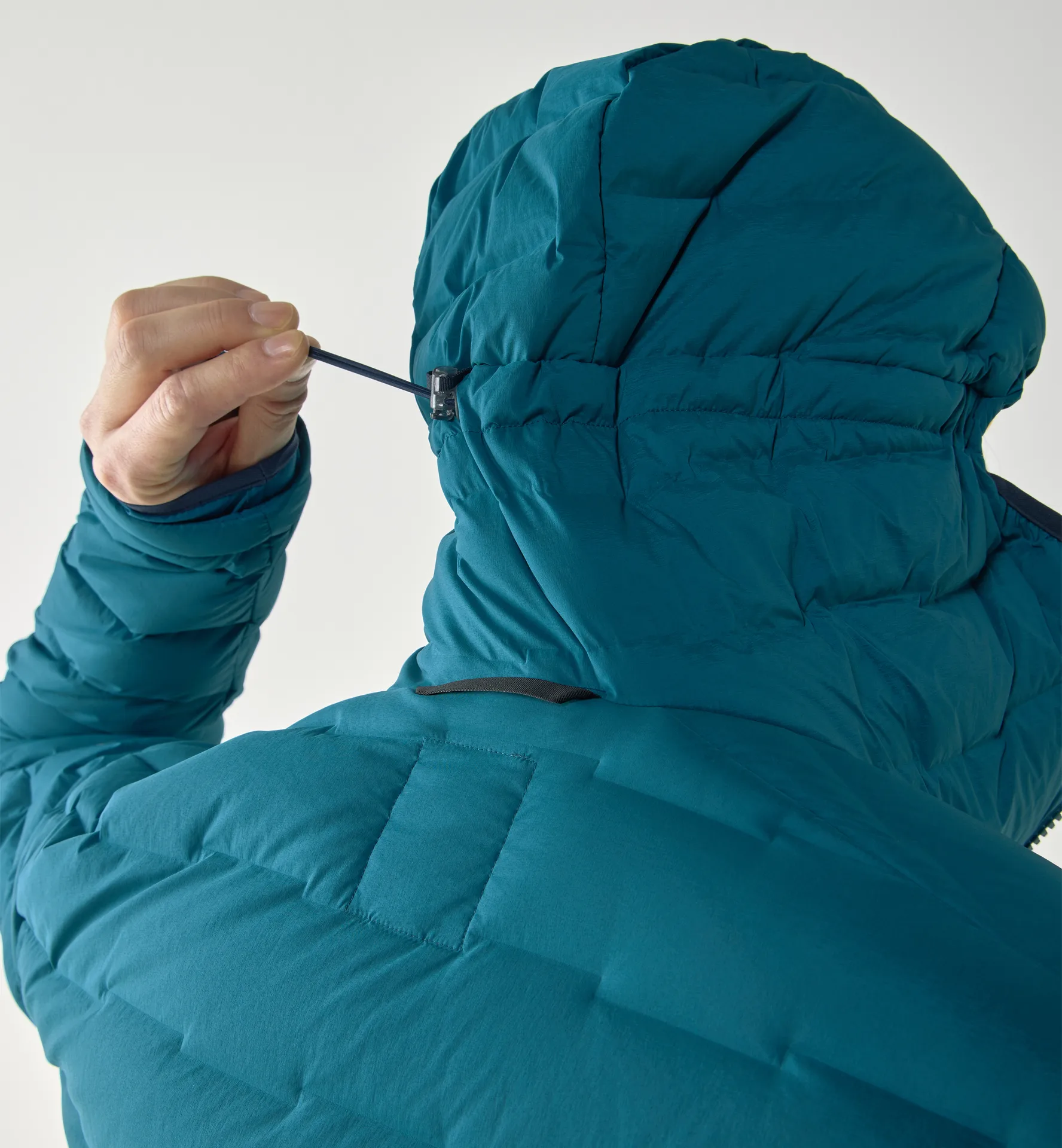 Spitz Down Hood Men Deep Teal