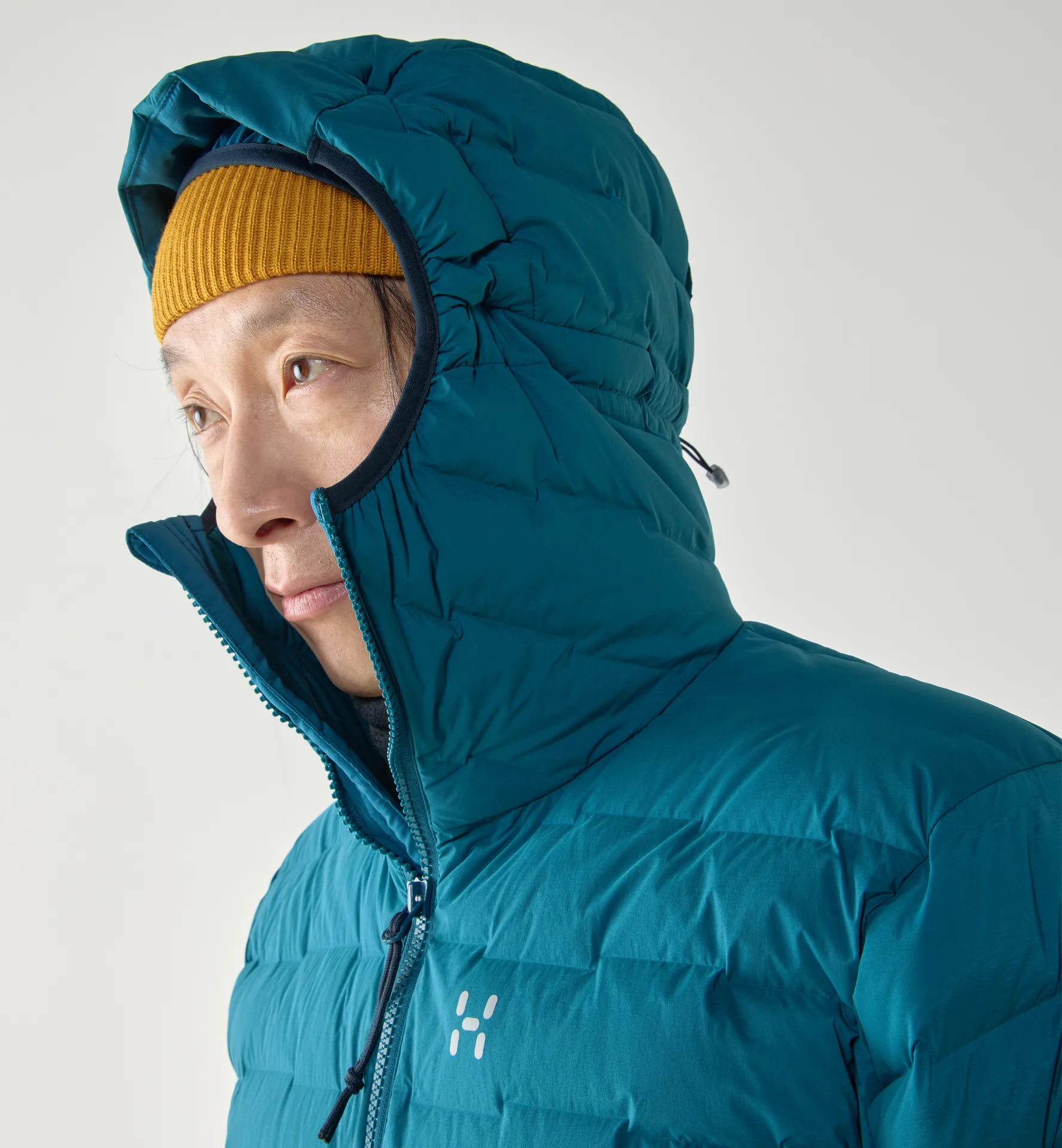 Spitz Down Hood Men Deep Teal