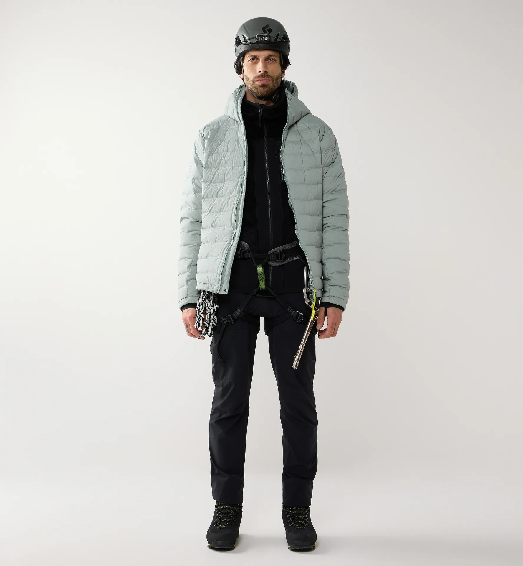 Spitz Down Hood Men Dew Green