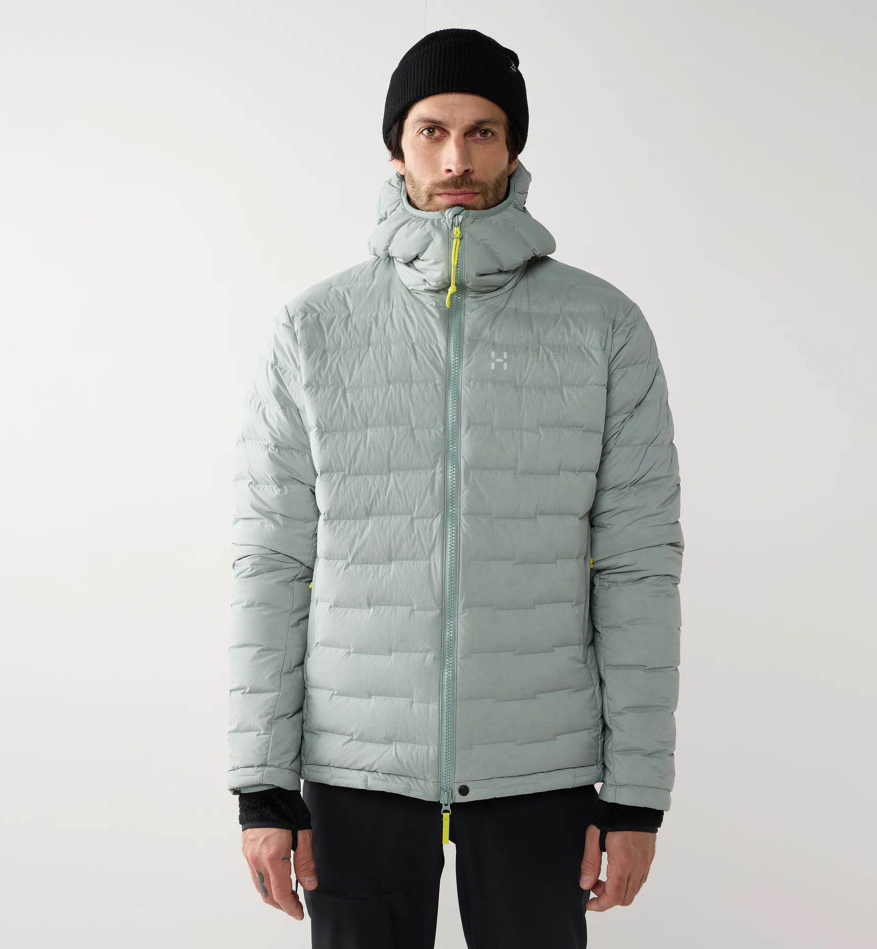 Spitz Down Hood Men Dew Green