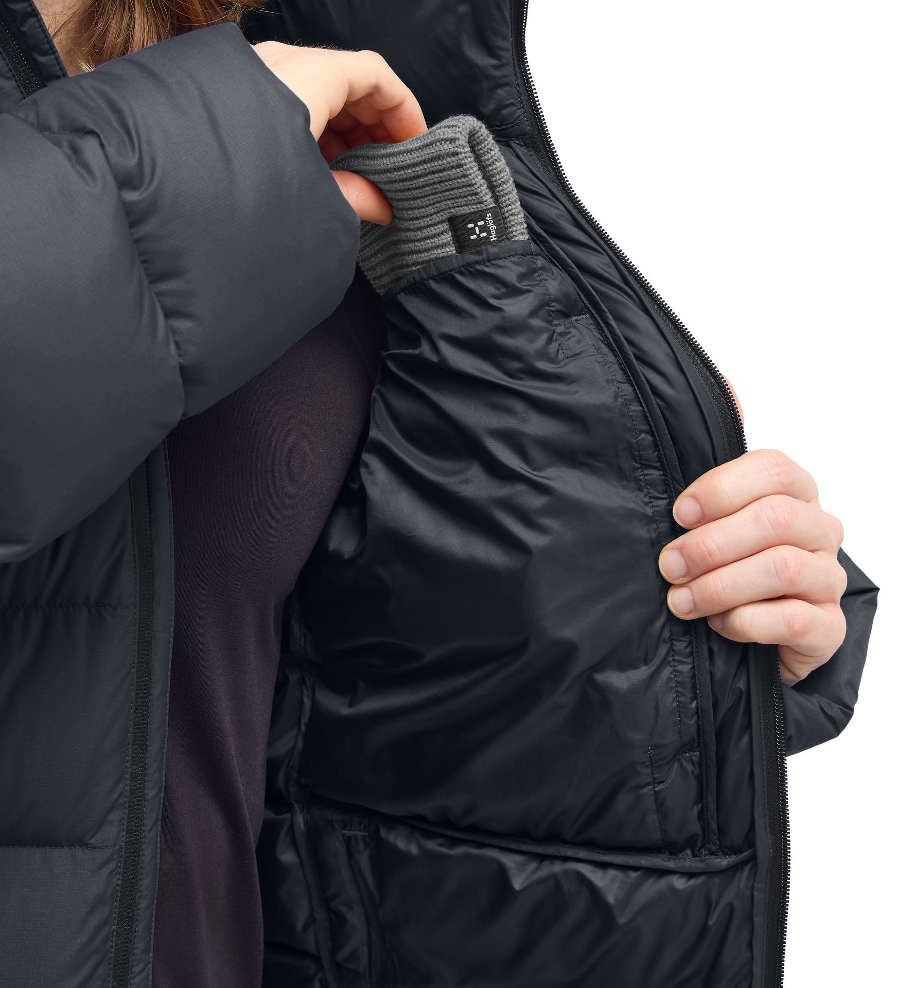Rosson Down Hood Men True Black