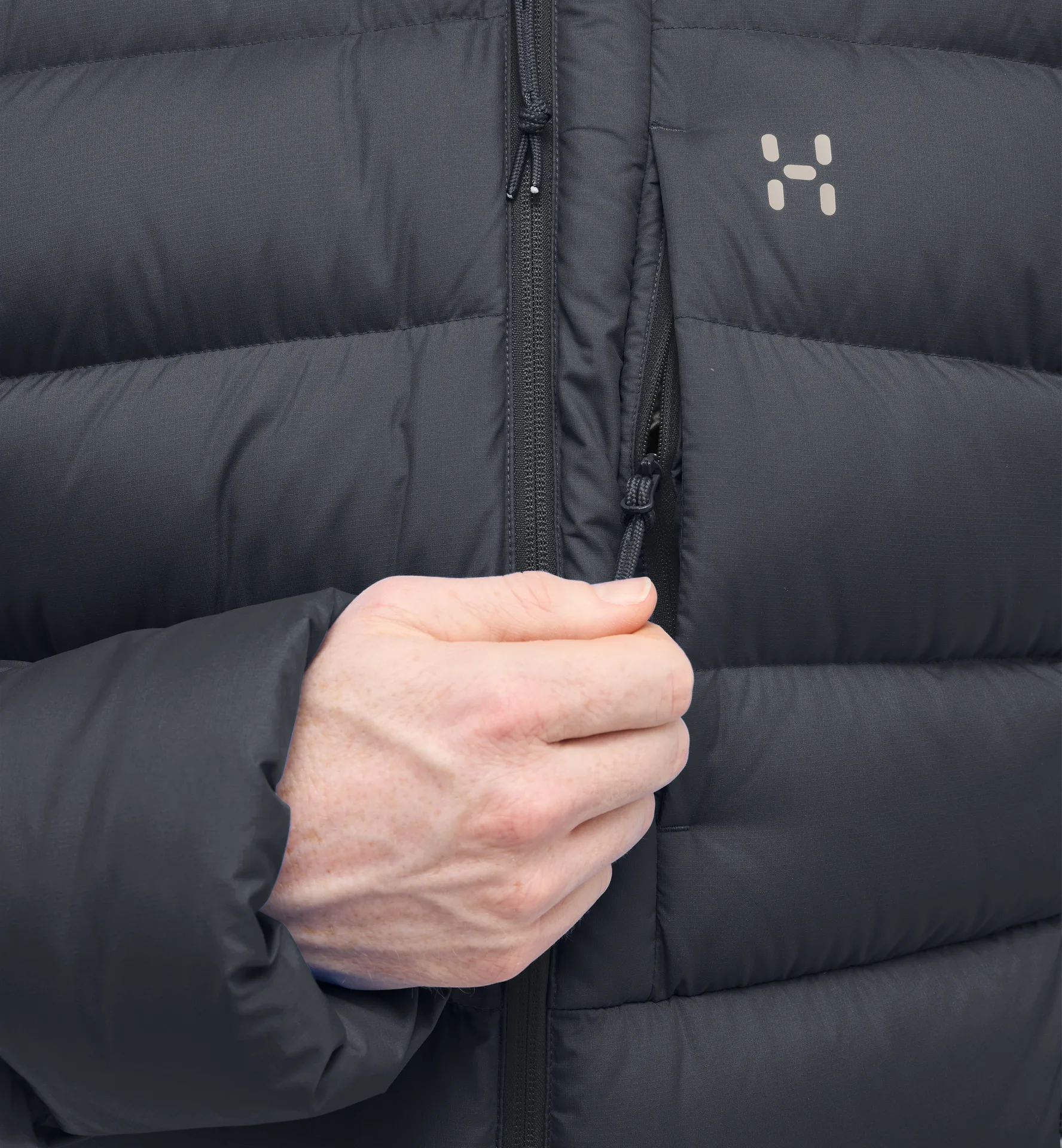 Rosson Down Hood Men True Black