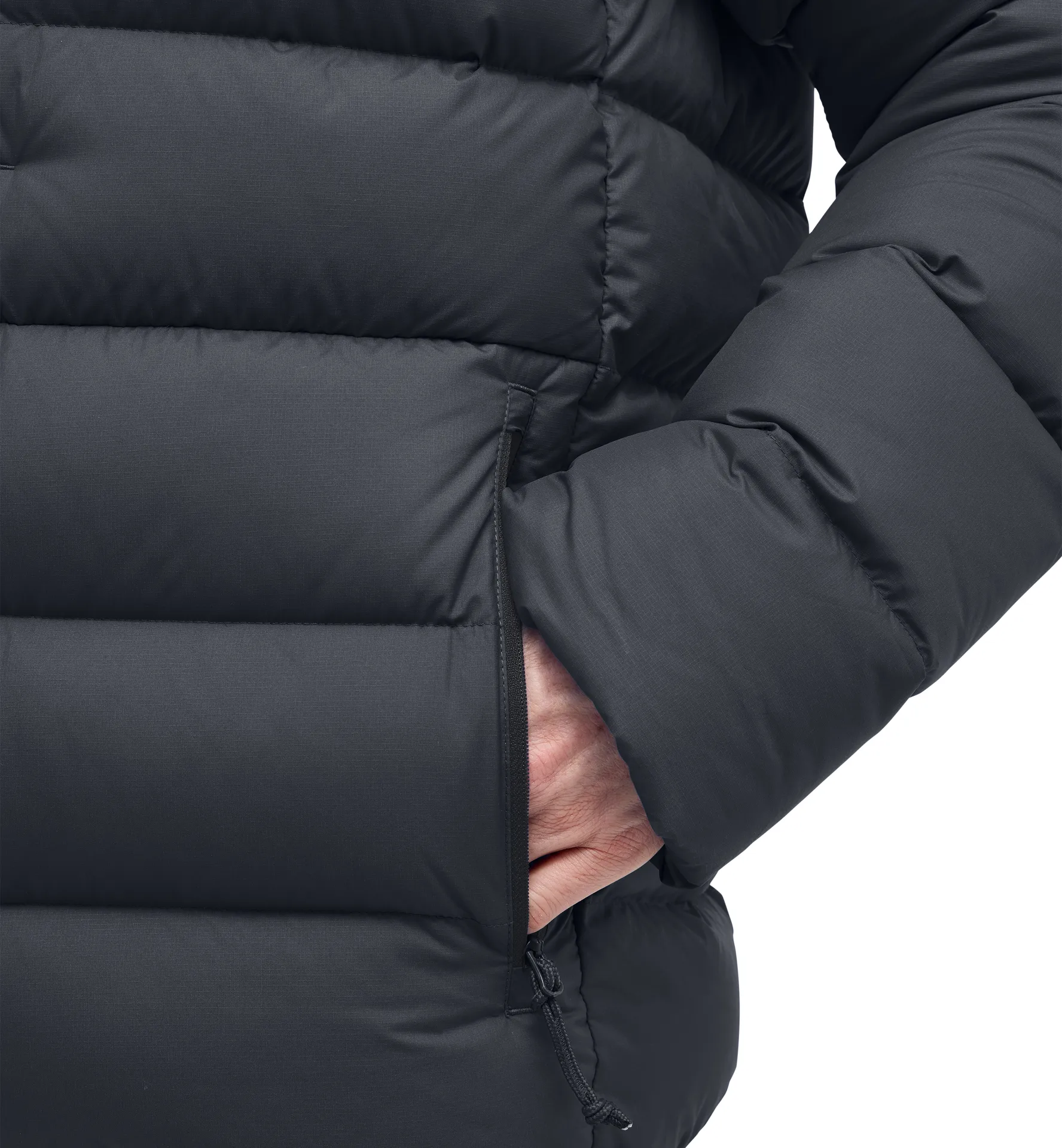 Rosson Down Hood Men True Black