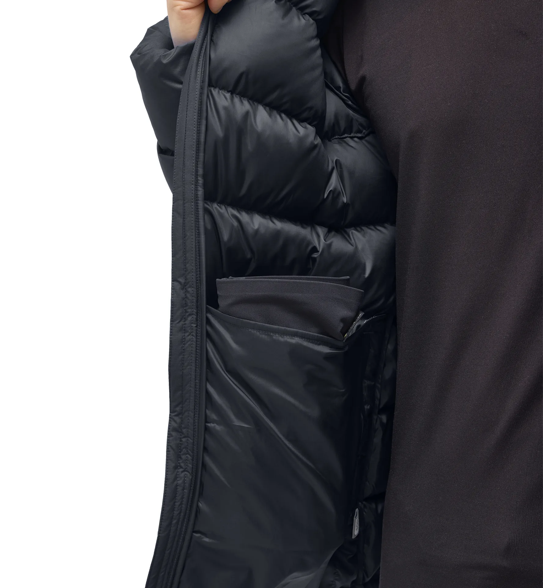 Rosson Down Hood Men True Black