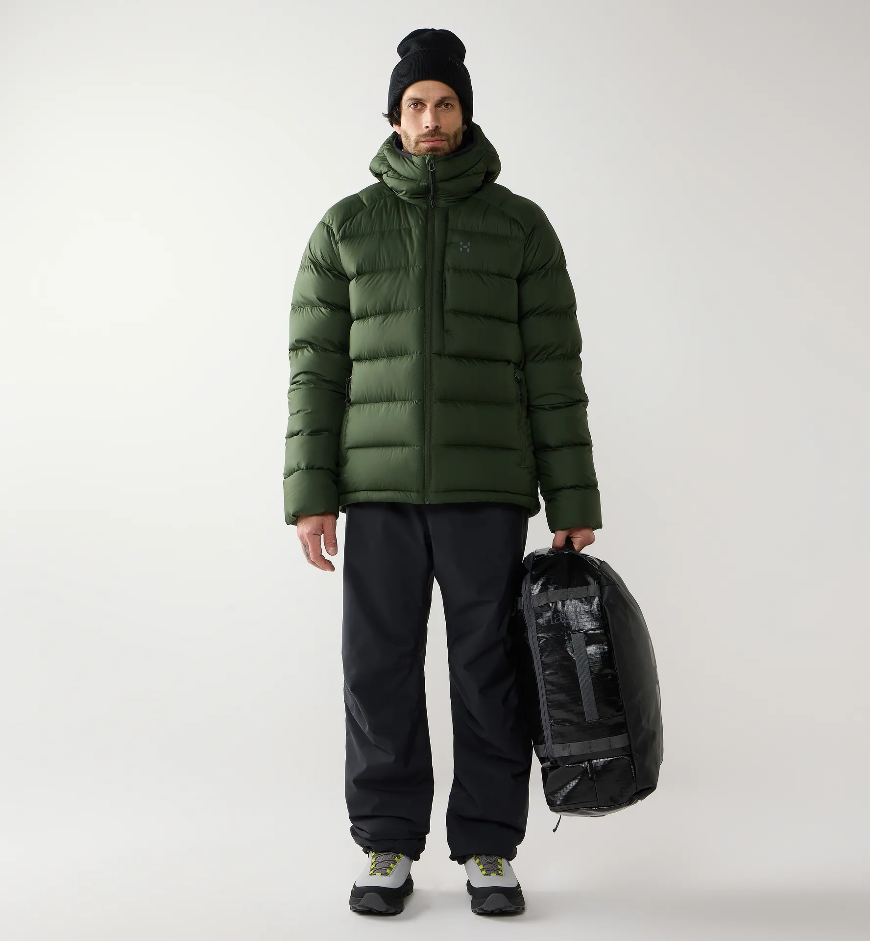 Rosson Down Hood Men Seaweed Green