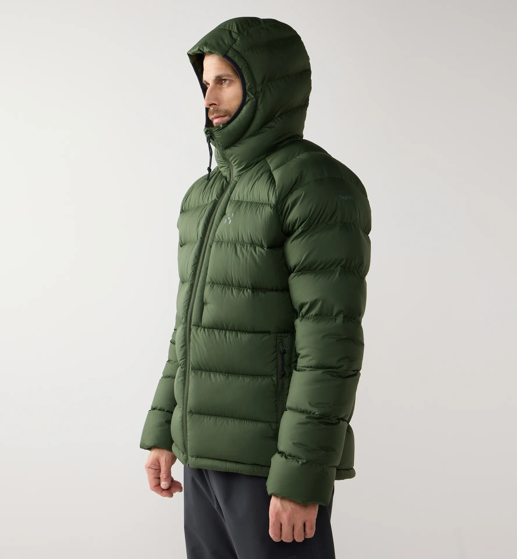 Rosson Down Hood Men Seaweed Green