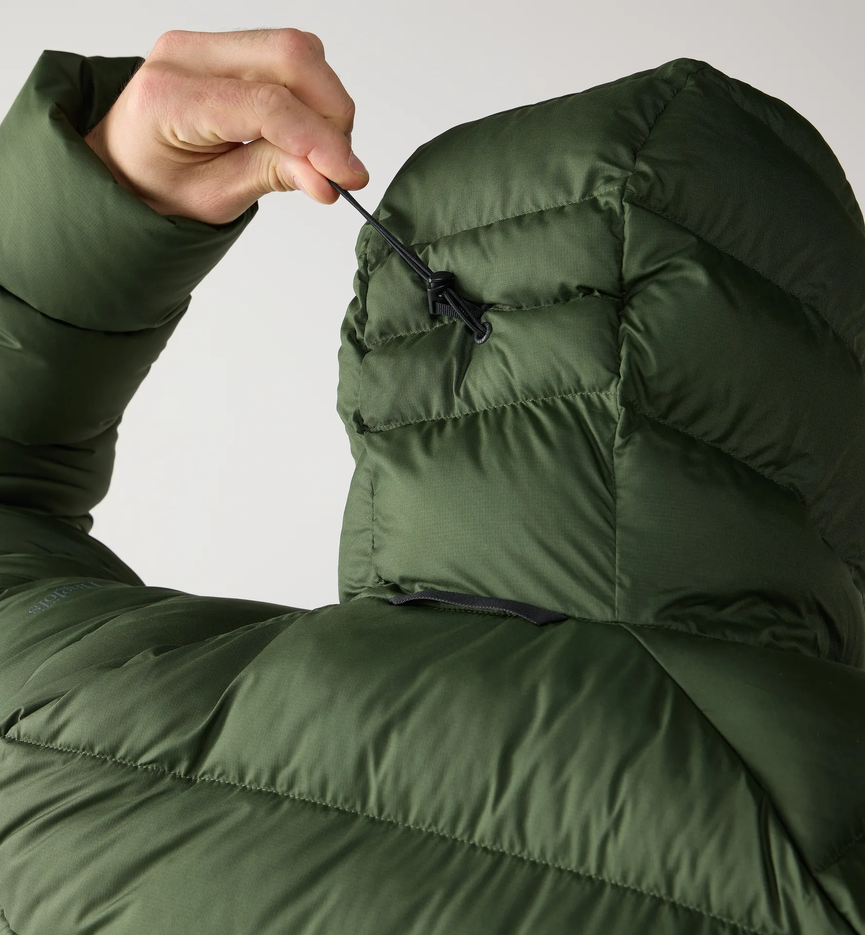 Rosson Down Hood Men Seaweed Green