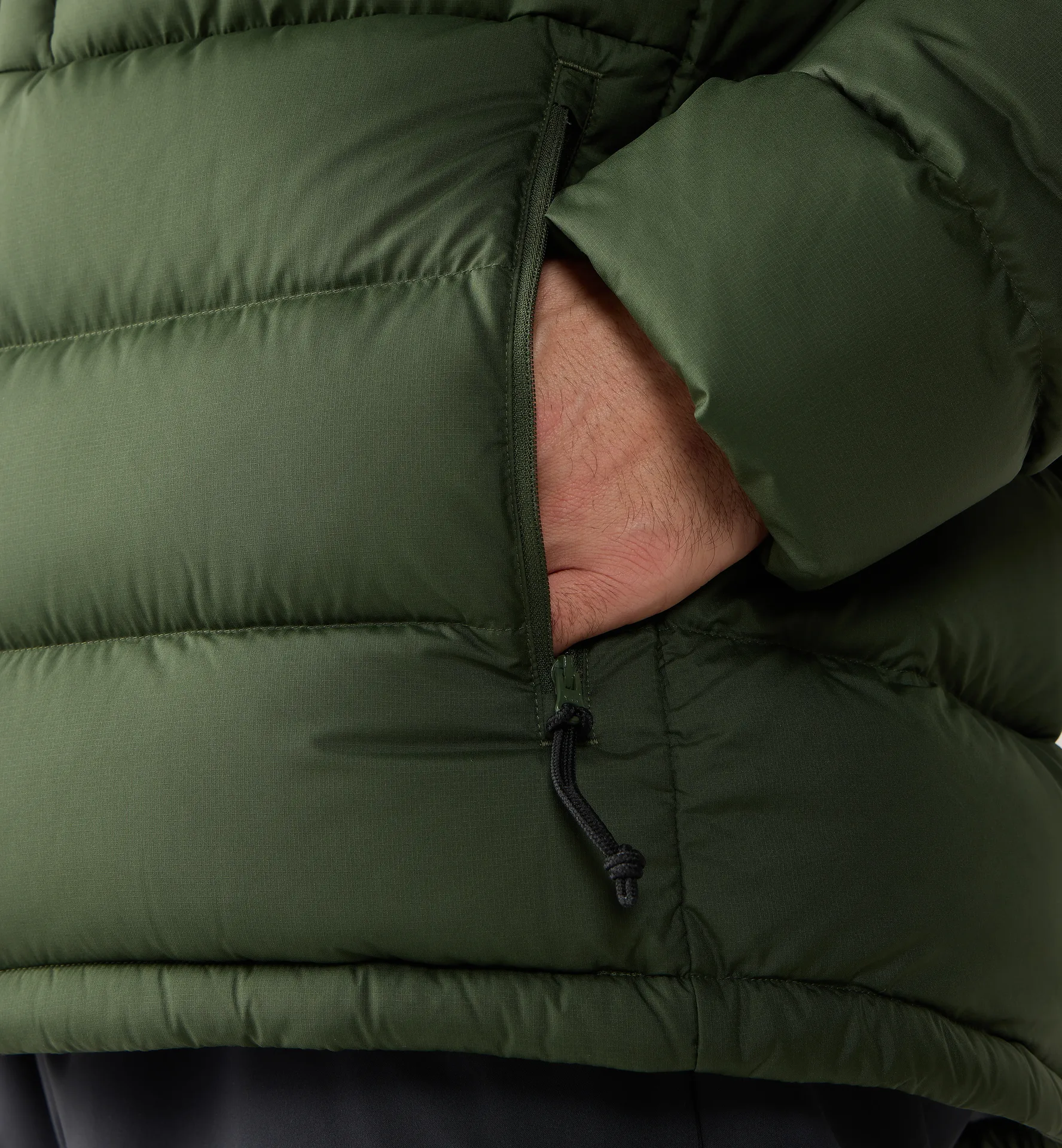 Rosson Down Hood Men Seaweed Green