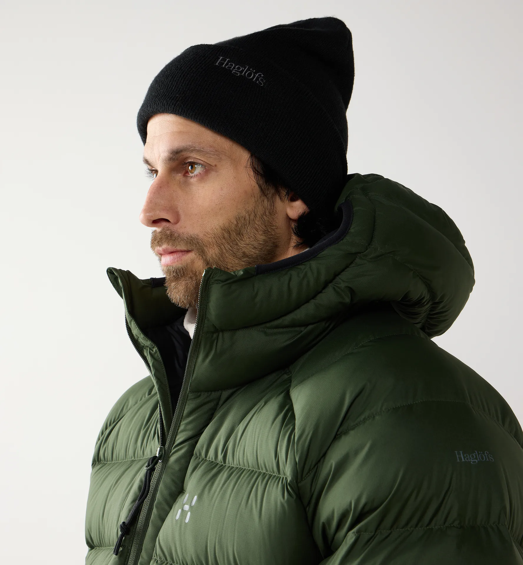 Rosson Down Hood Men Seaweed Green