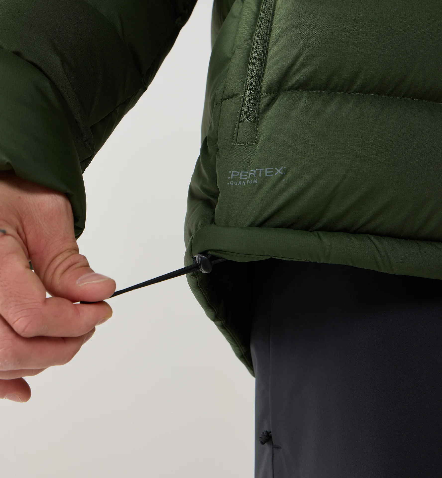 Rosson Down Hood Men Seaweed Green