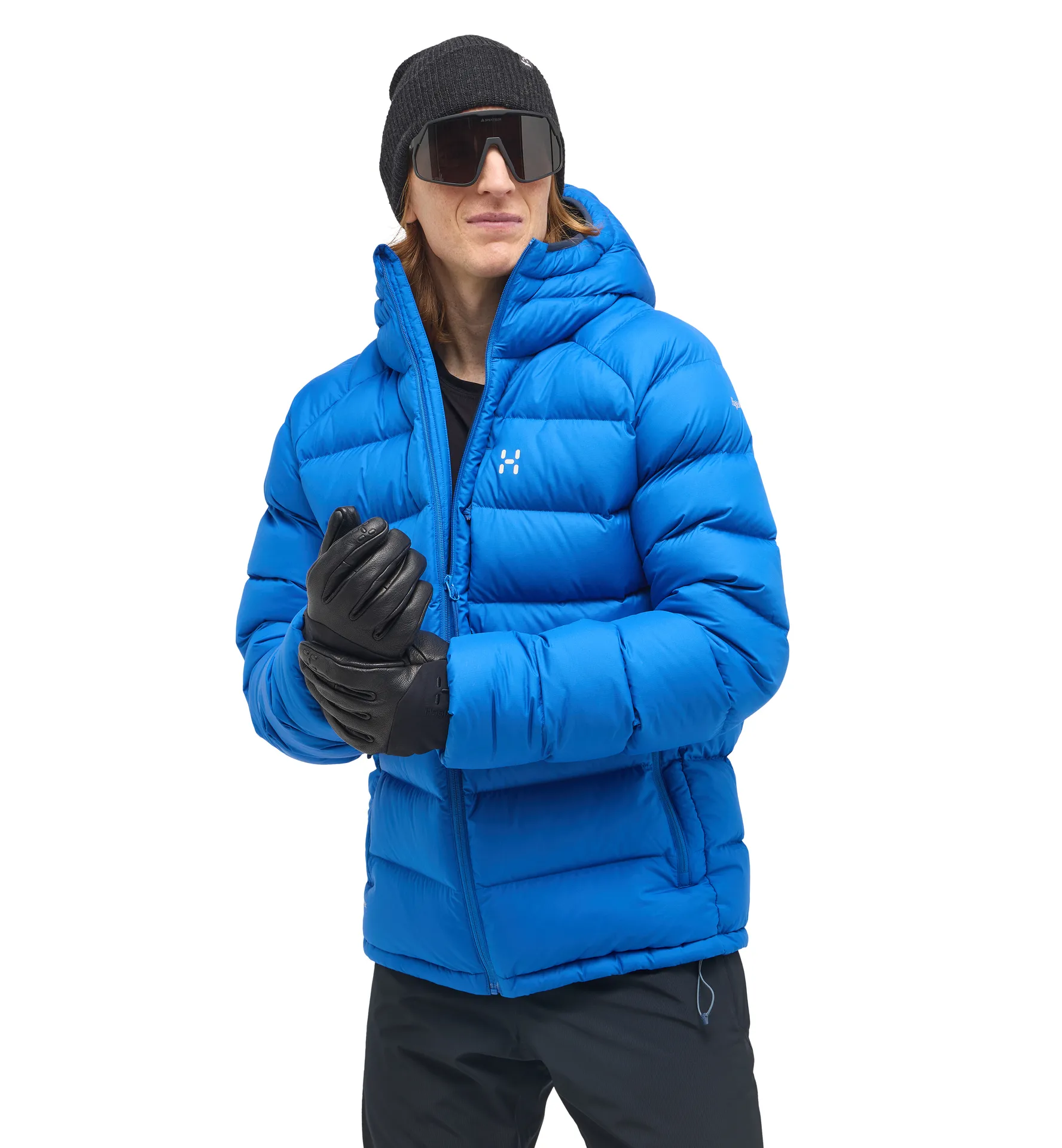 Rosson Down Hood Men Electric Blue