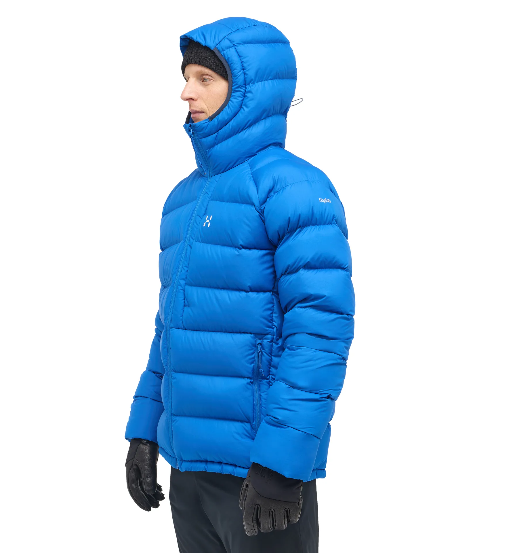 Rosson Down Hood Men Electric Blue