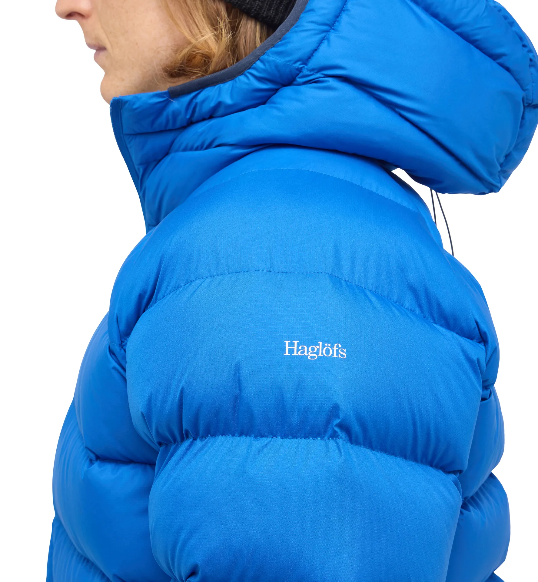 Rosson Down Hood Men Electric Blue