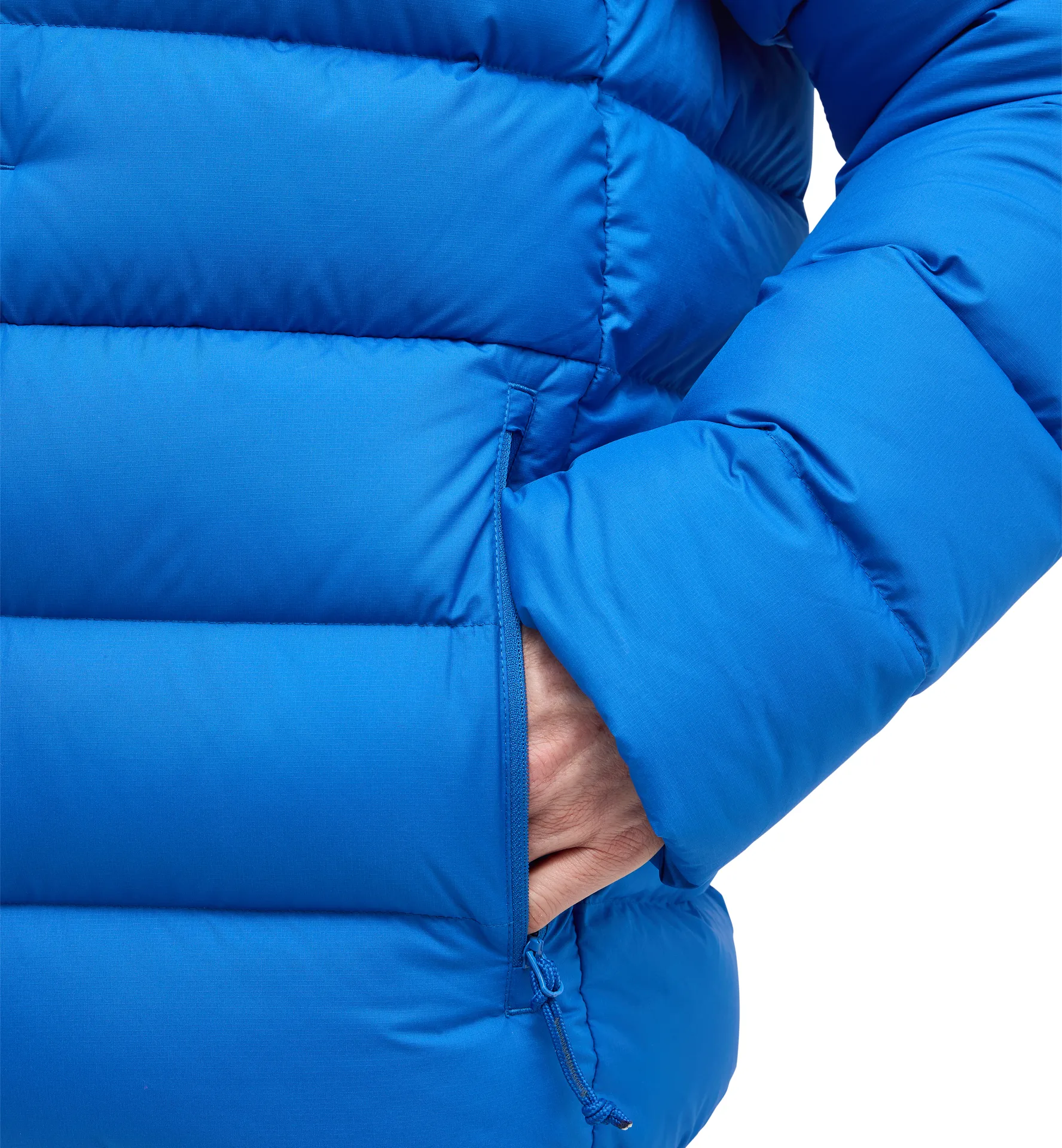 Rosson Down Hood Men Electric Blue