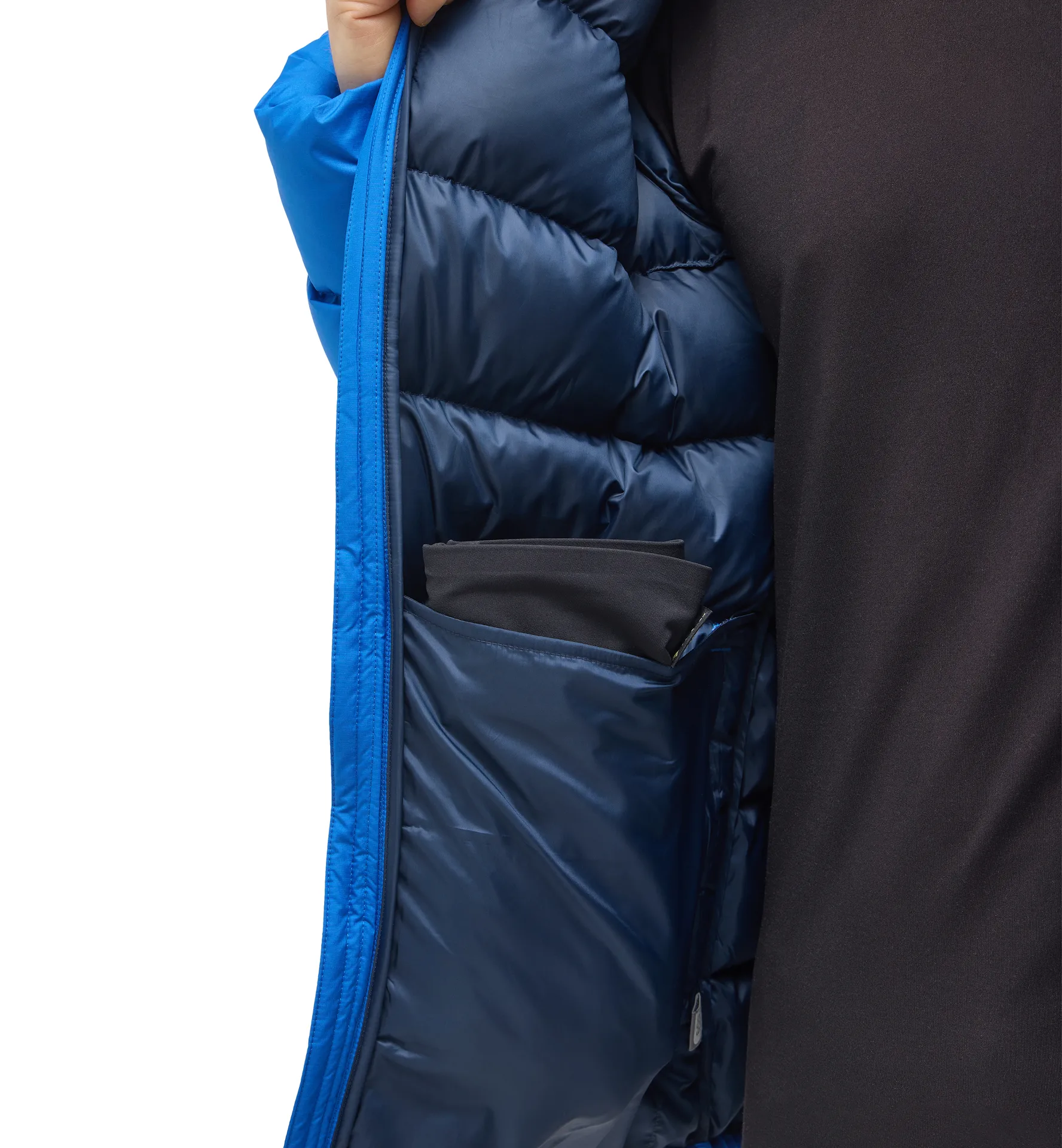 Rosson Down Hood Men Electric Blue