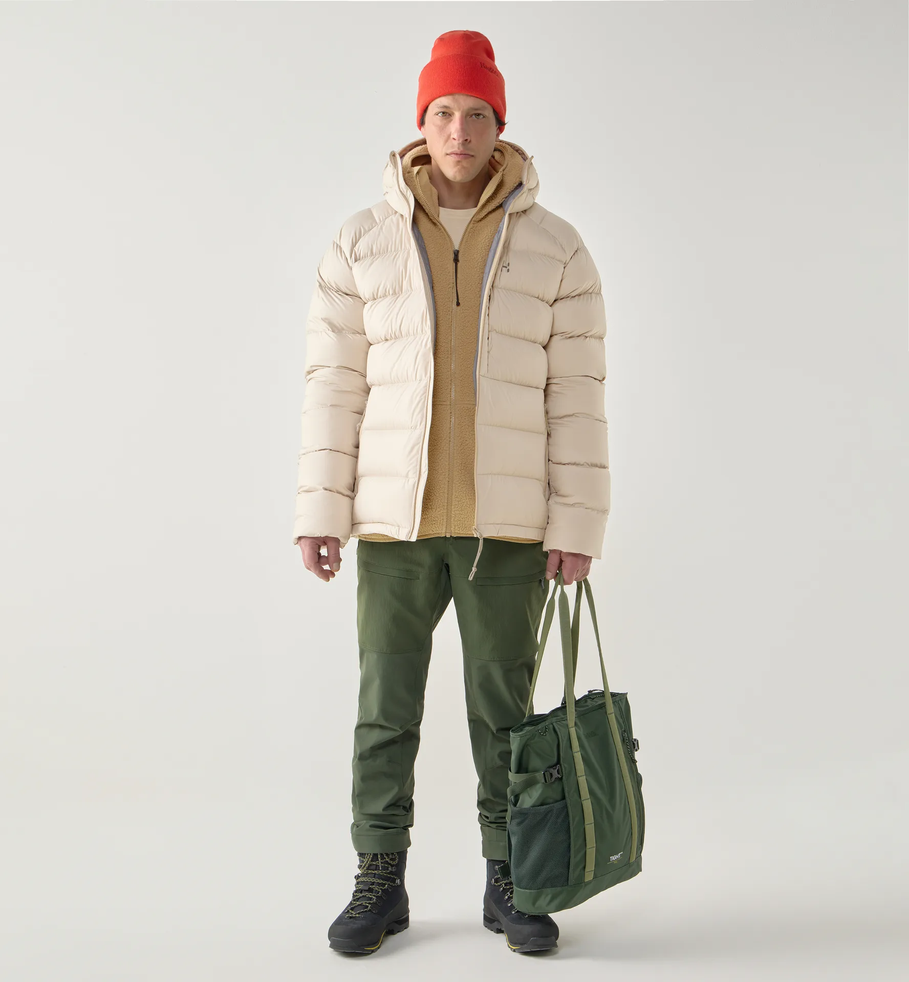 Rosson Down Hood Men Chalk Beige