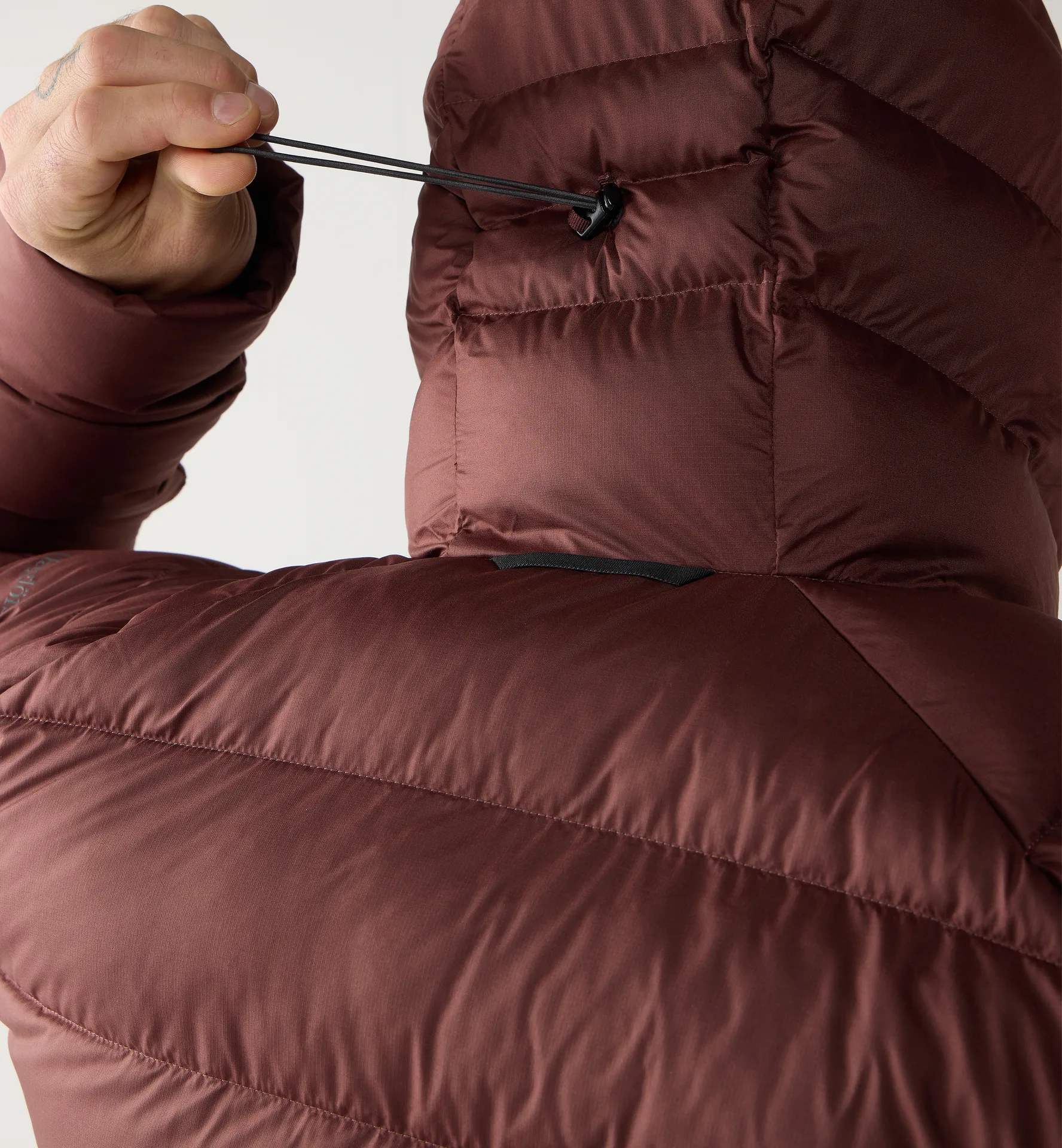 Rosson Down Hood Men Maroon Trail