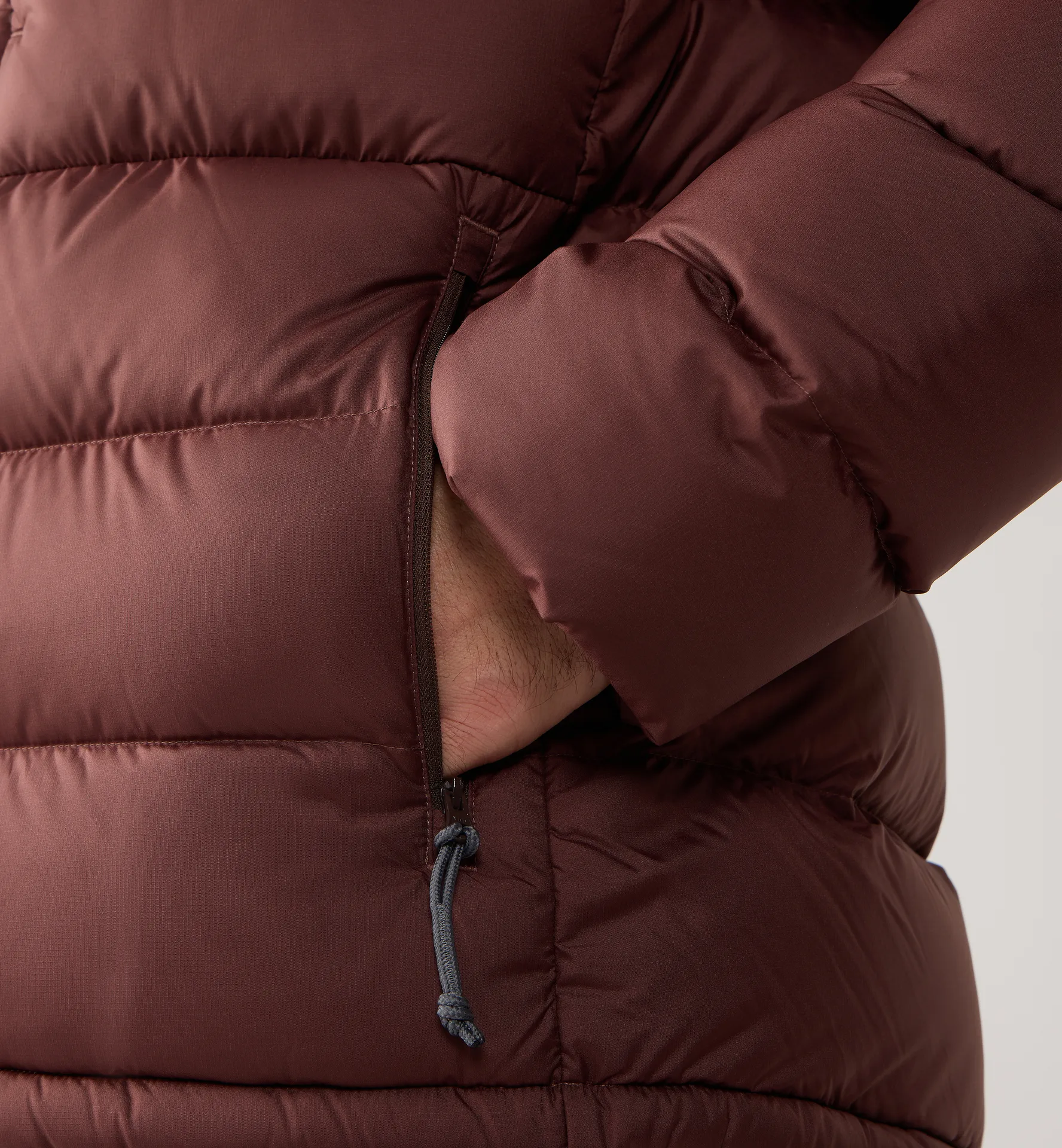 Rosson Down Hood Men Maroon Trail