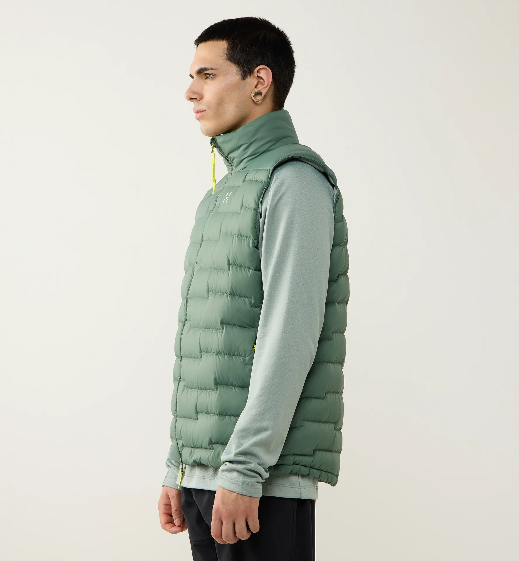 ROC Flash Down Vest Men Chlorophyll Green