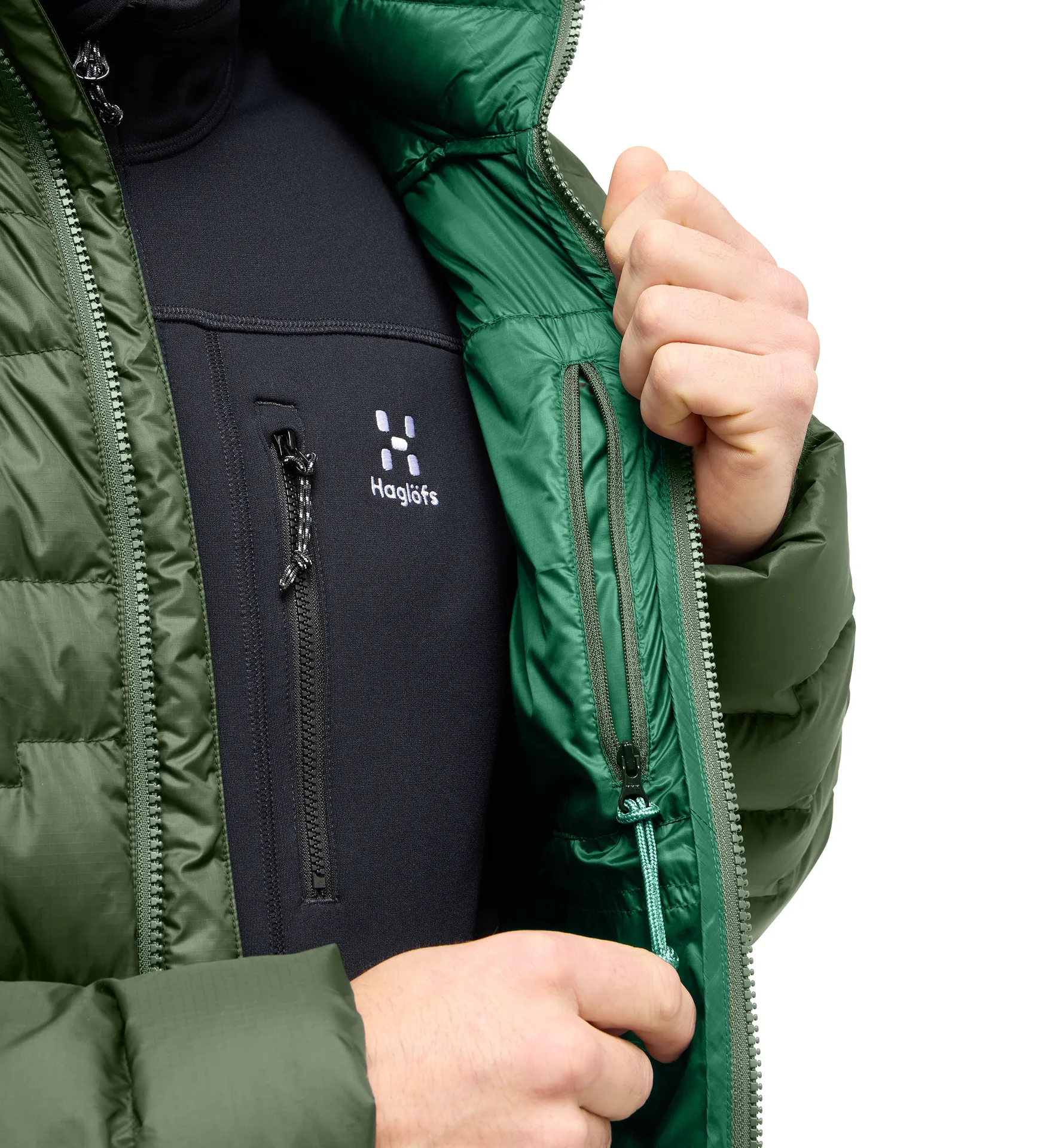 ROC Flash Down Jacket Men Seaweed Green