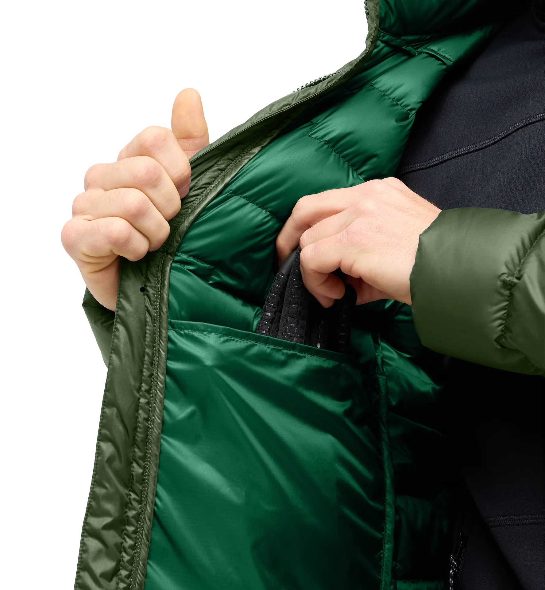 ROC Flash Down Jacket Men Seaweed Green