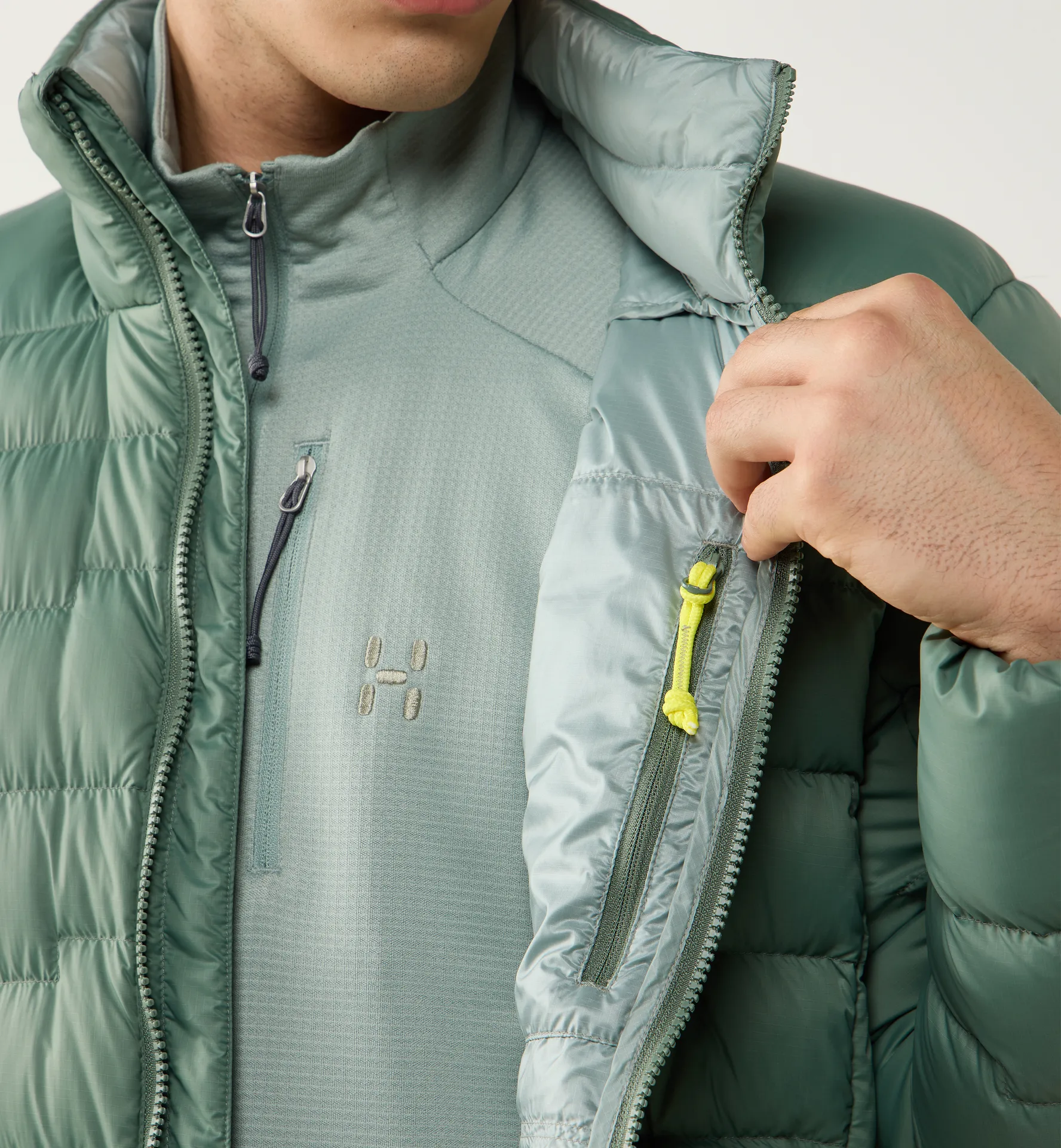 ROC Flash Down Jacket Men Chlorophyll Green