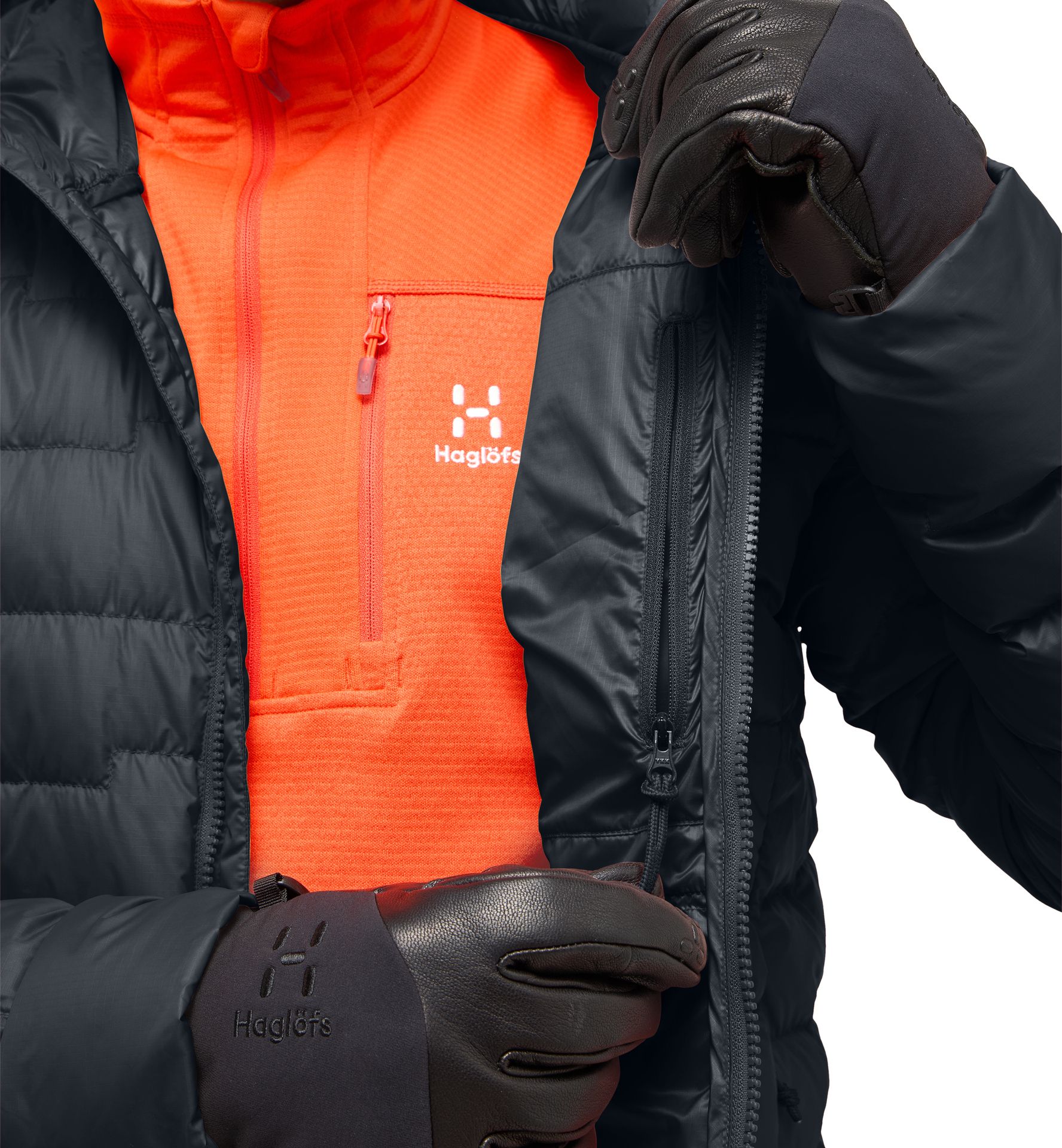 ROC Flash Down Hood Men True Black