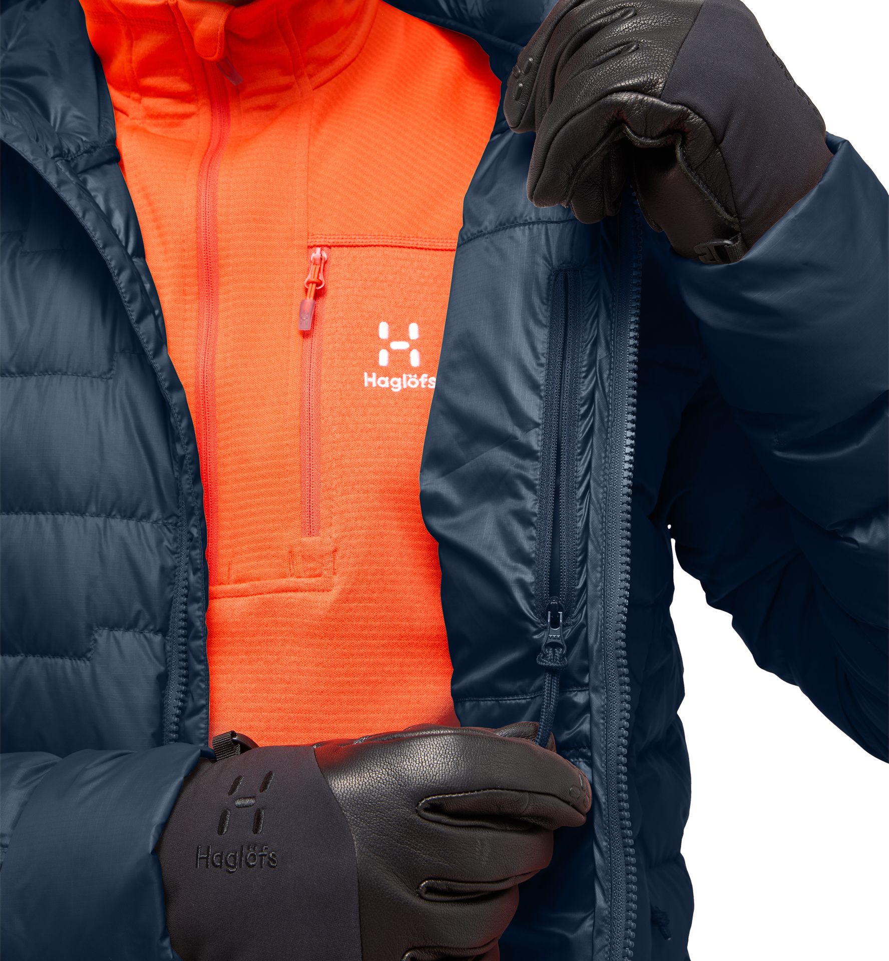 ROC Flash Down Hood Men Tarn Blue