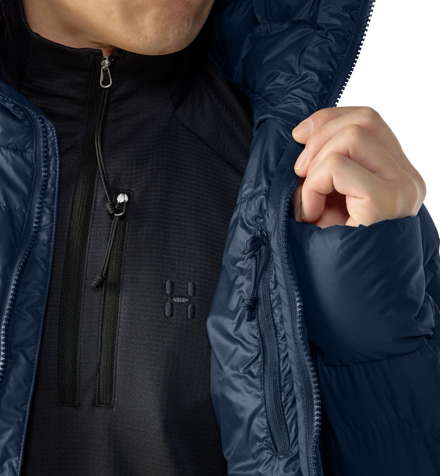 ROC Flash Down Hood Men Tarn Blue ROC Flash Down Hood Men Tarn Blue