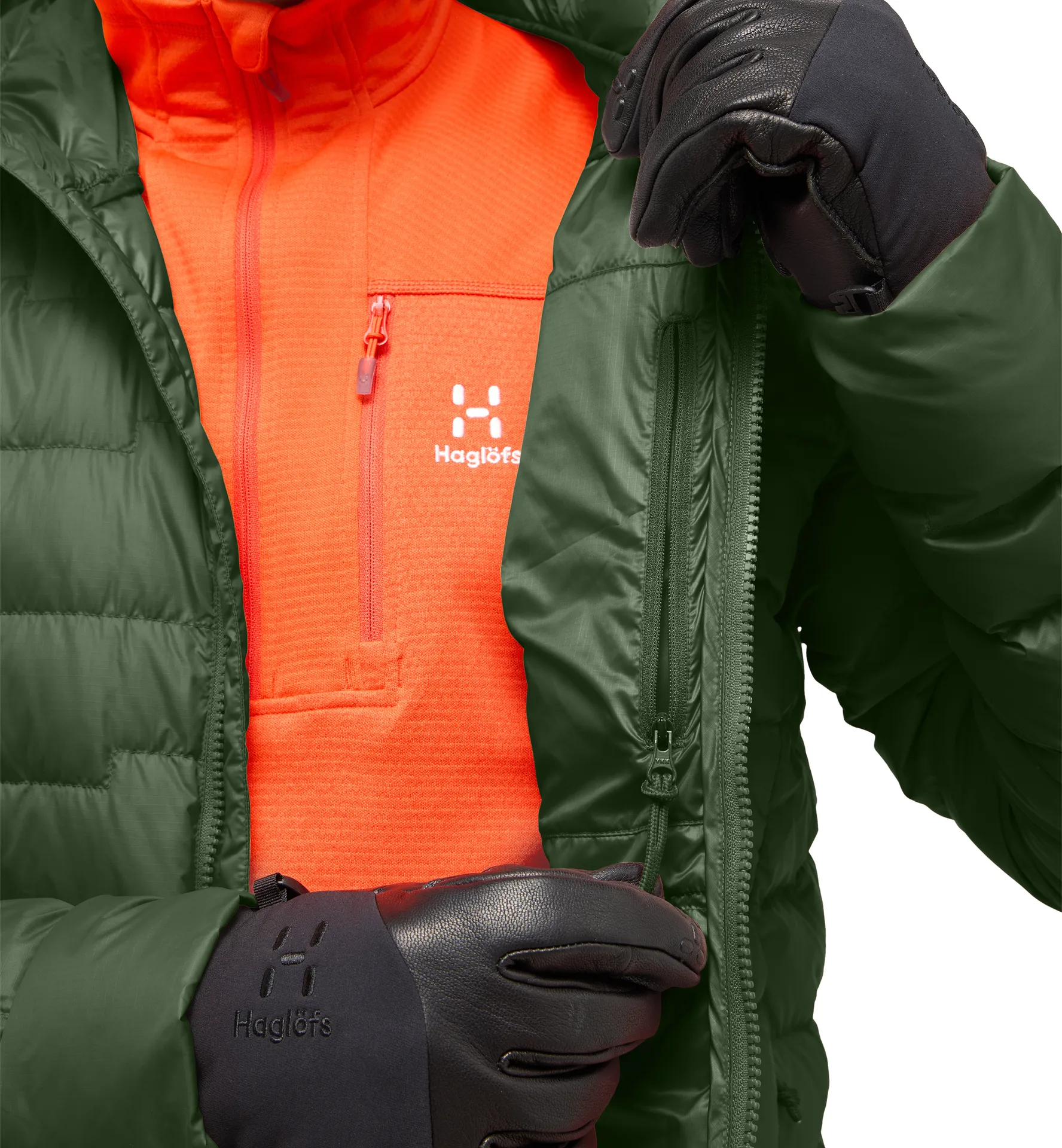 ROC Flash Down Hood Men Seaweed Green