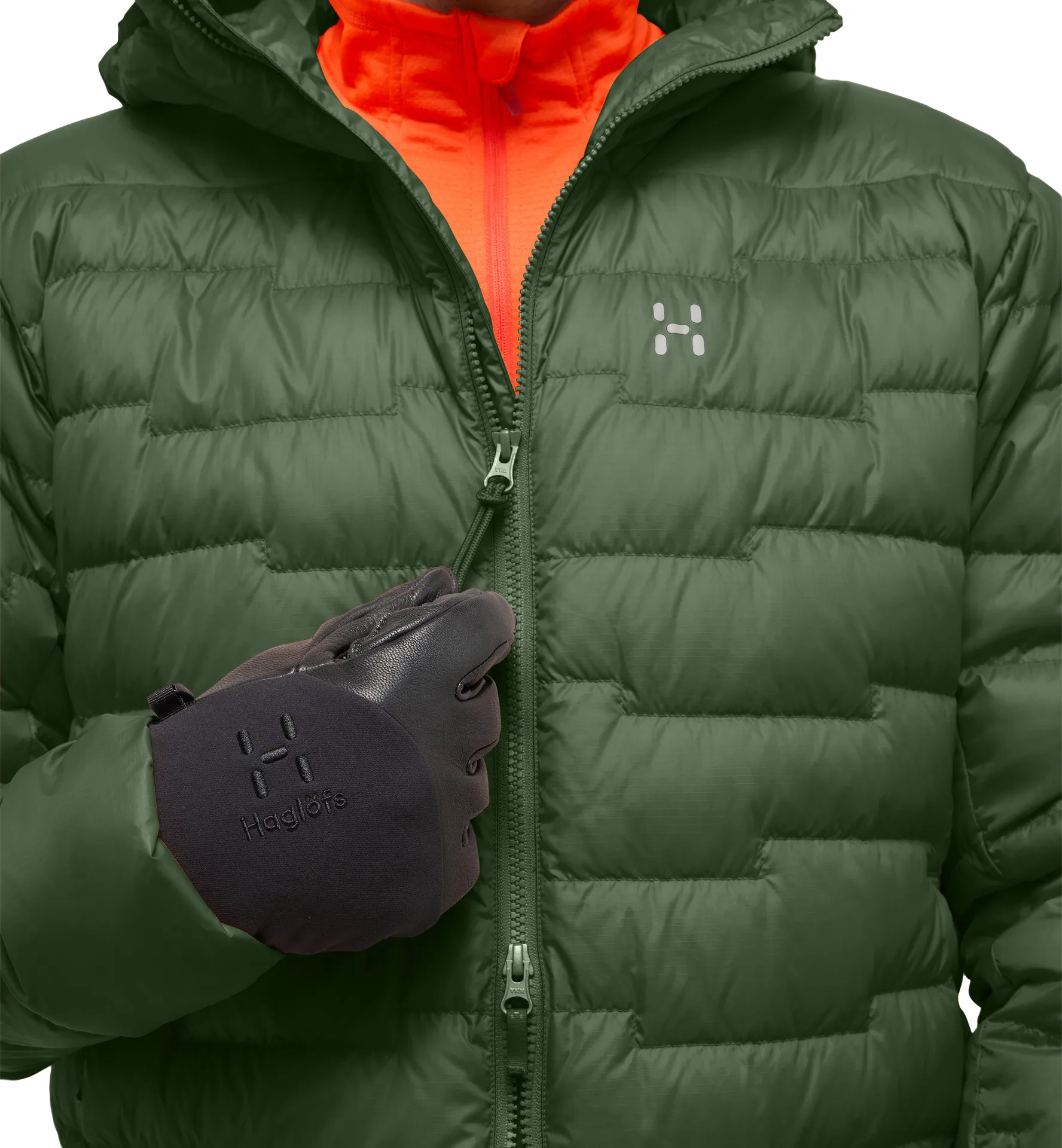 ROC Flash Down Hood Men Seaweed Green