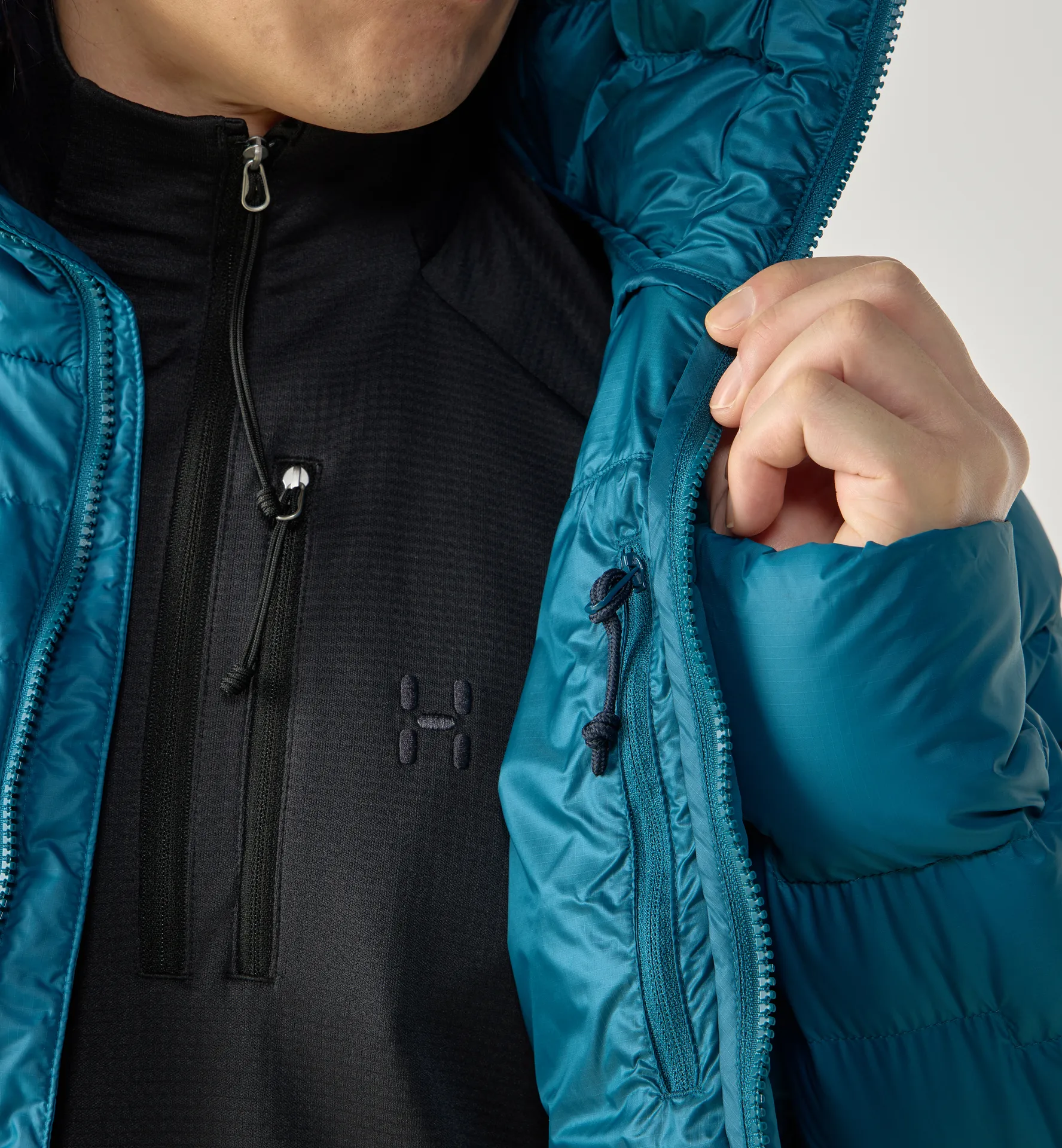 ROC Flash Down Hood Men Deep Teal