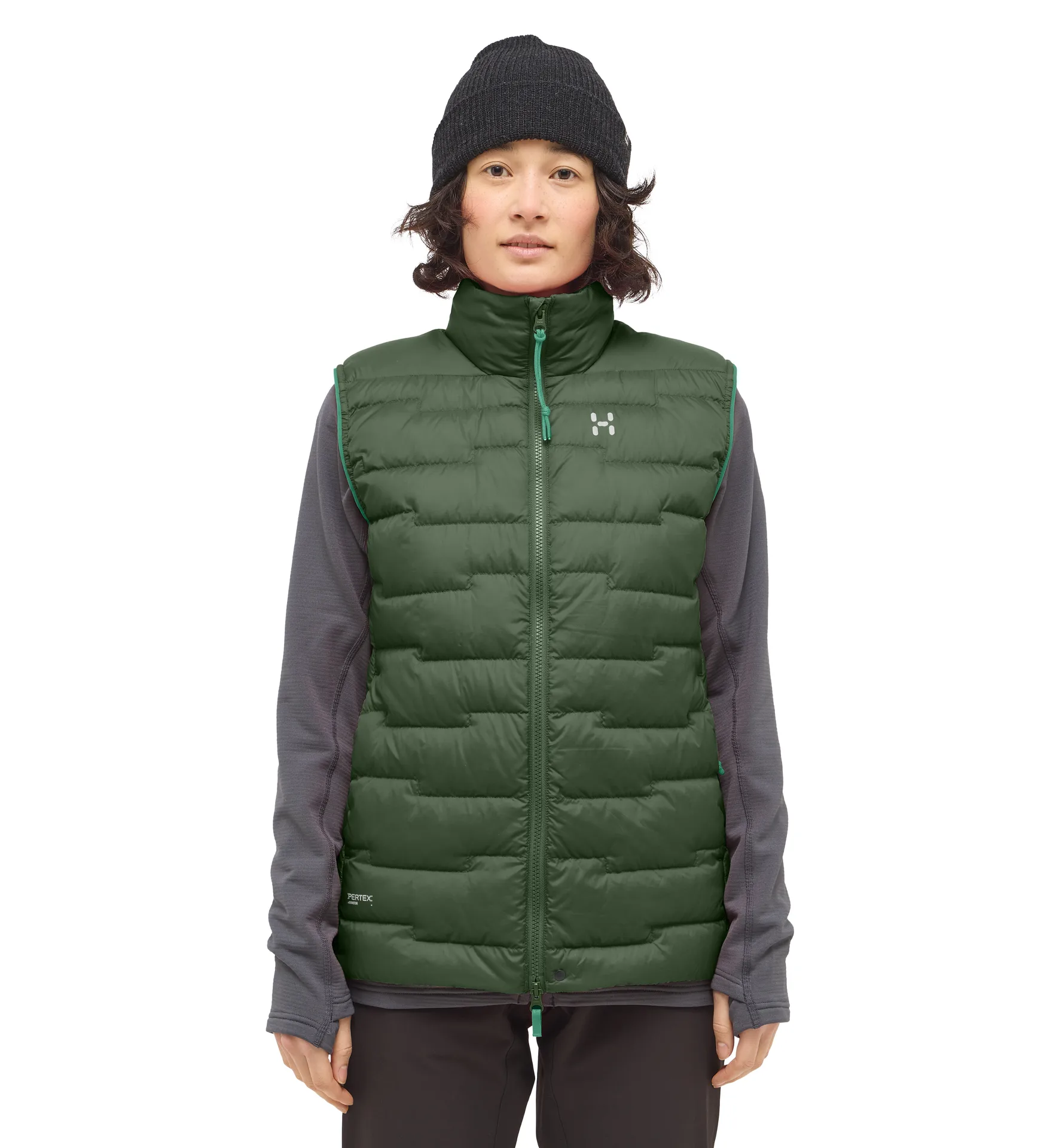 ROC Flash Down Vest Women Seaweed Green