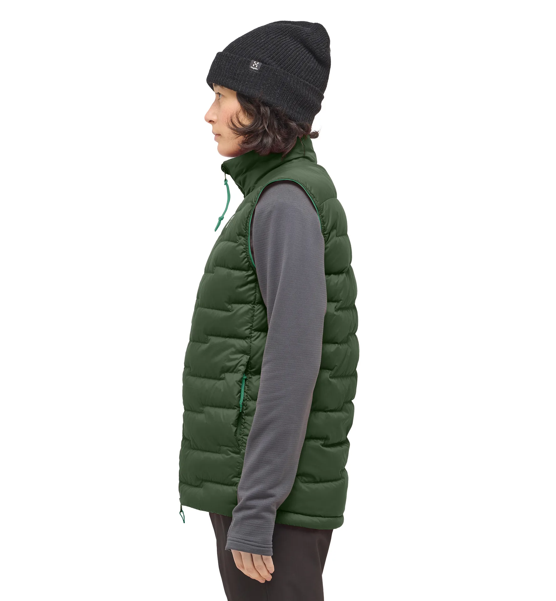 ROC Flash Down Vest Women Seaweed Green