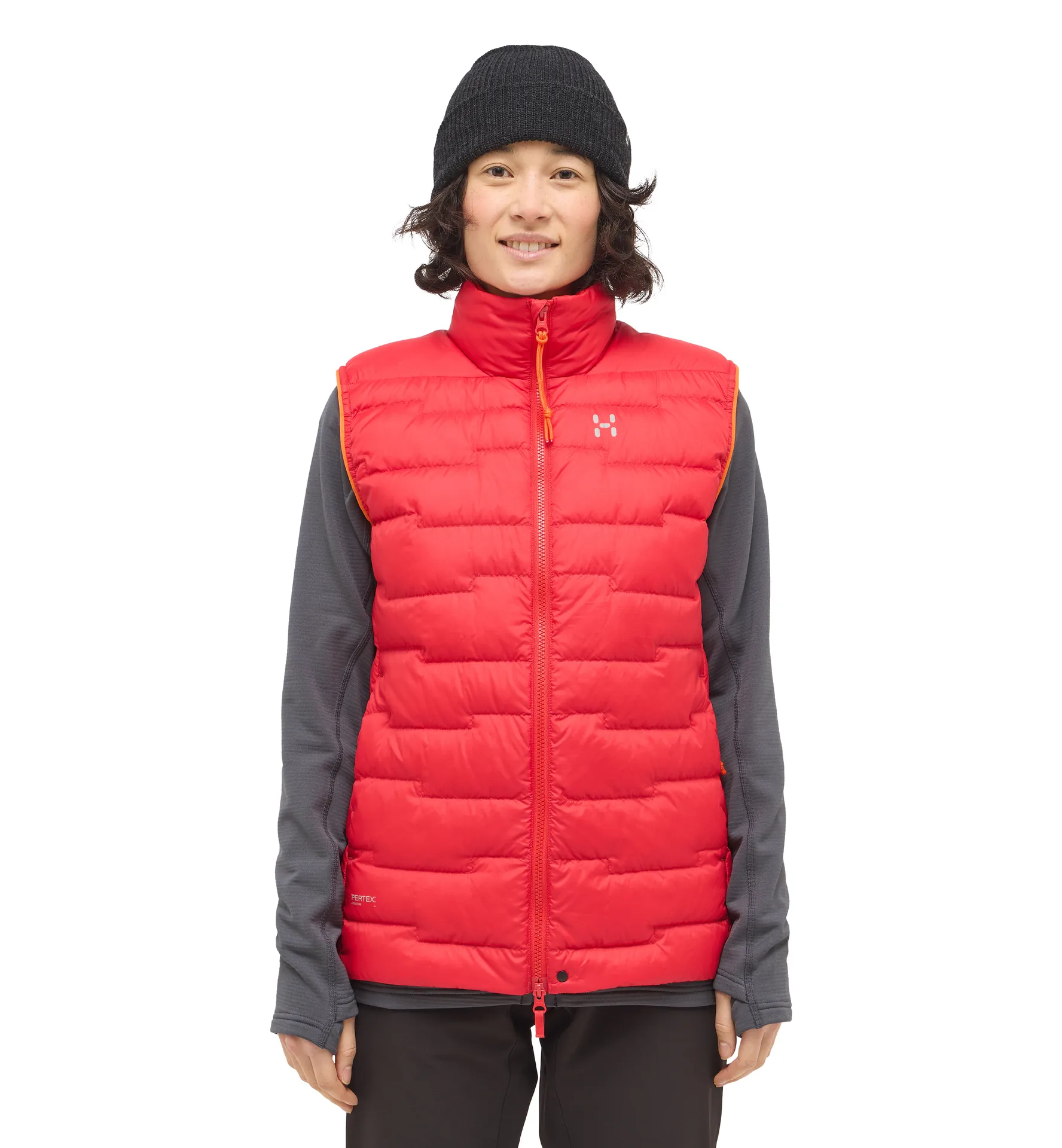ROC Flash Down Vest Women Bright Red