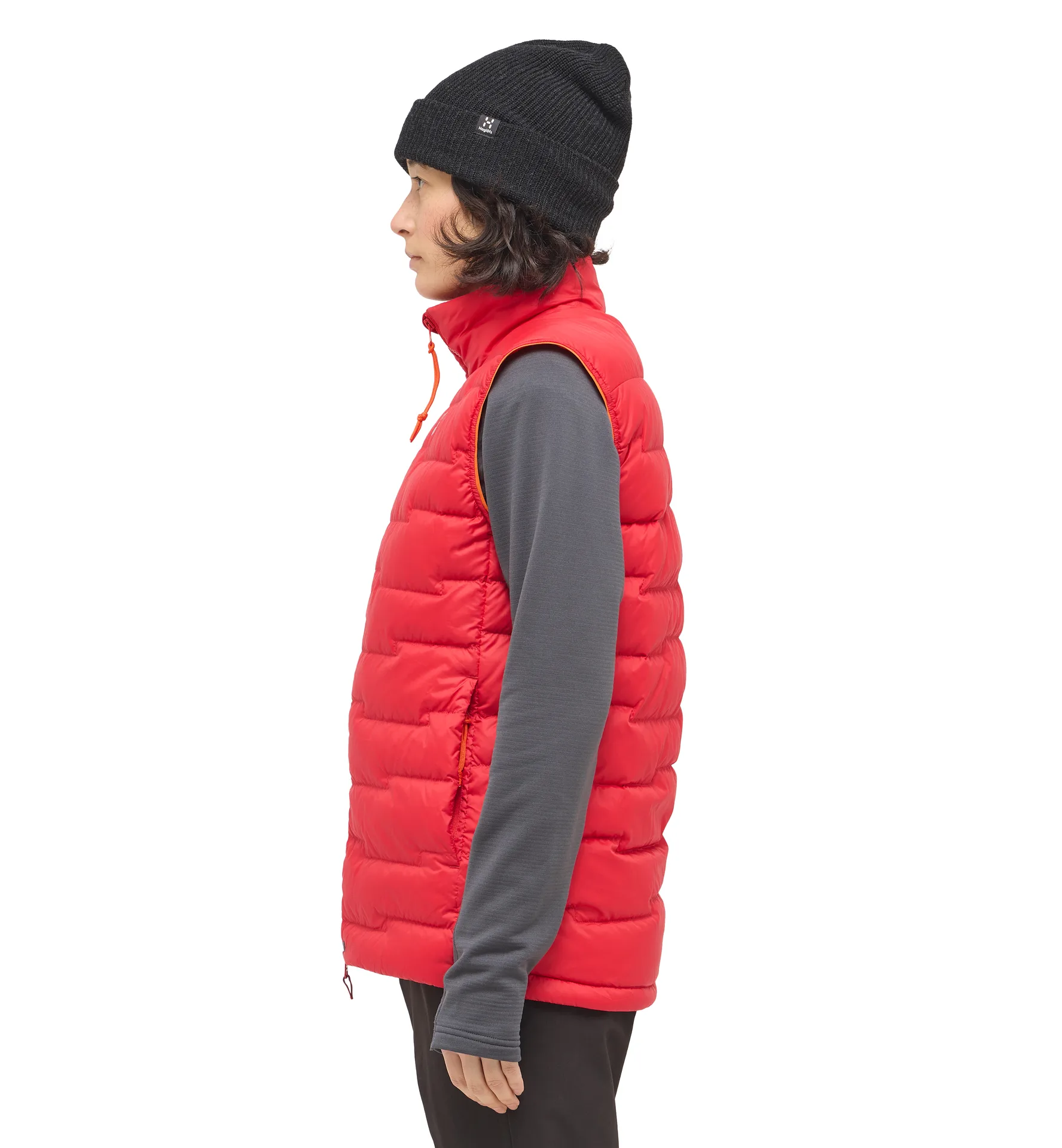 ROC Flash Down Vest Women Bright Red