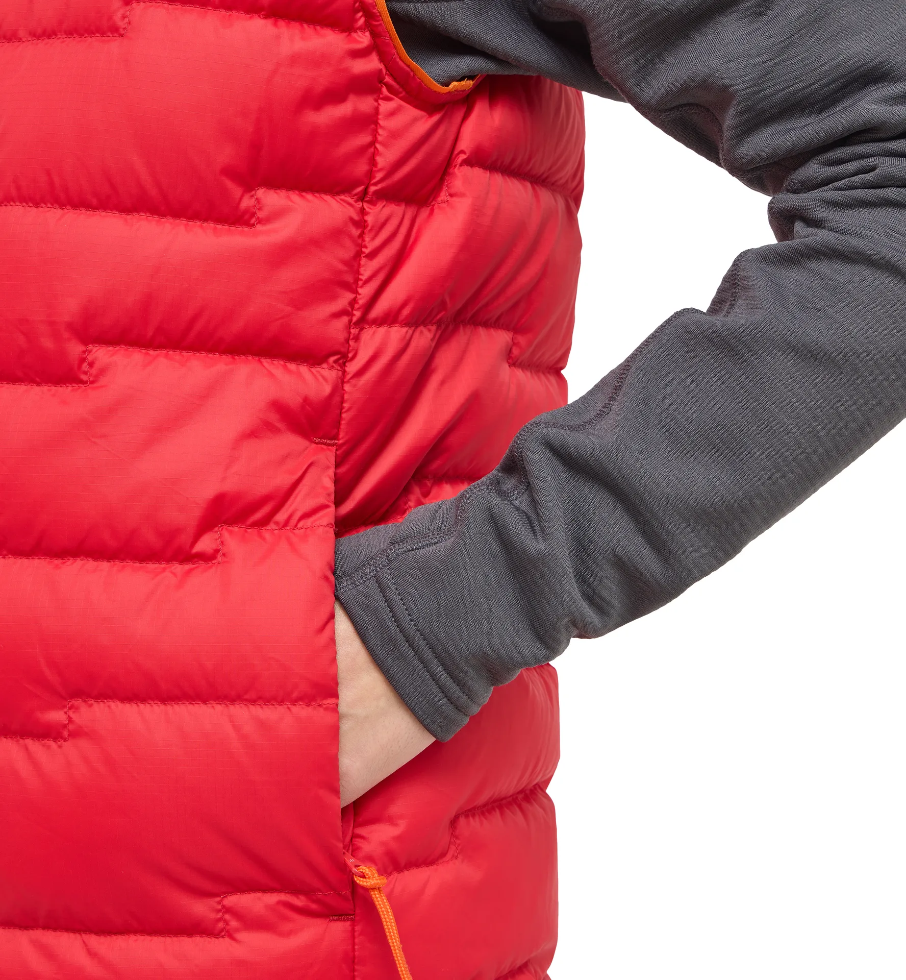 ROC Flash Down Vest Women Bright Red