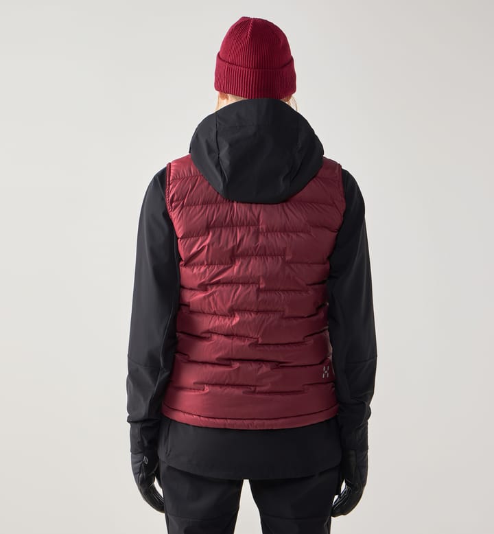 ROC Flash Down Vest Women Carmine Red