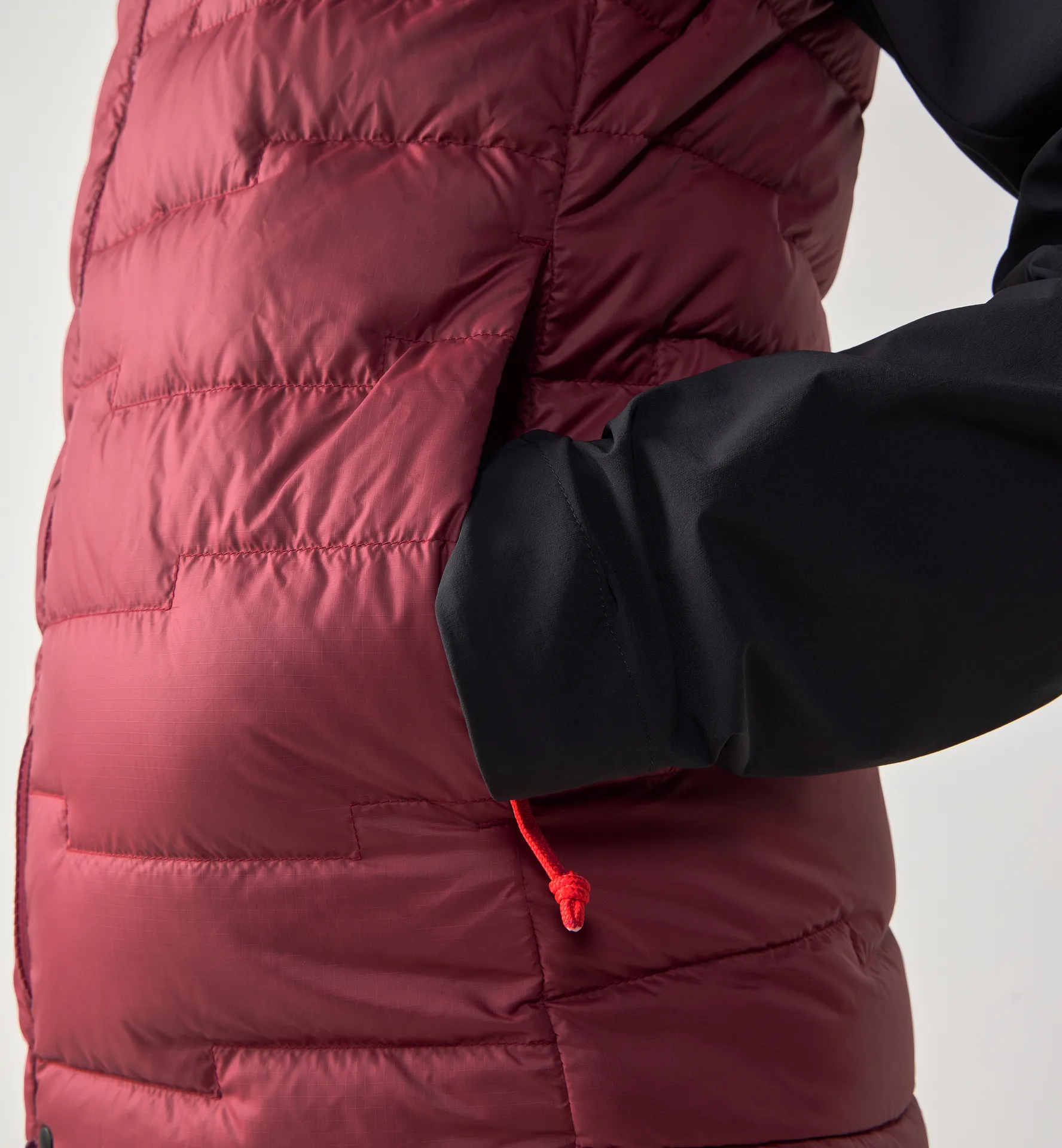 ROC Flash Down Vest Women Carmine Red