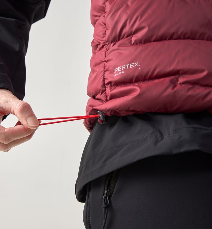 ROC Flash Down Vest Women Carmine Red