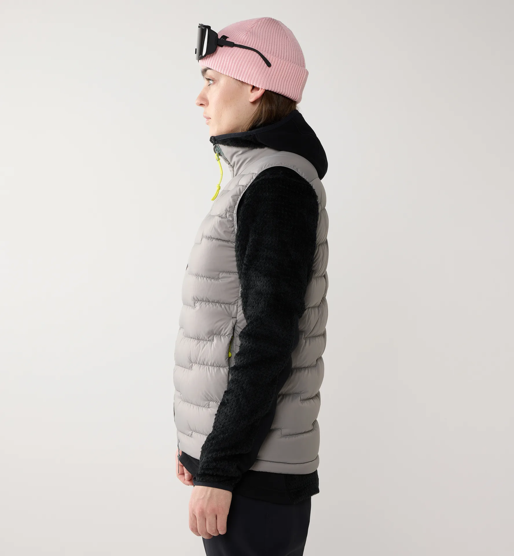 ROC Flash Down Vest Women Stone Brick