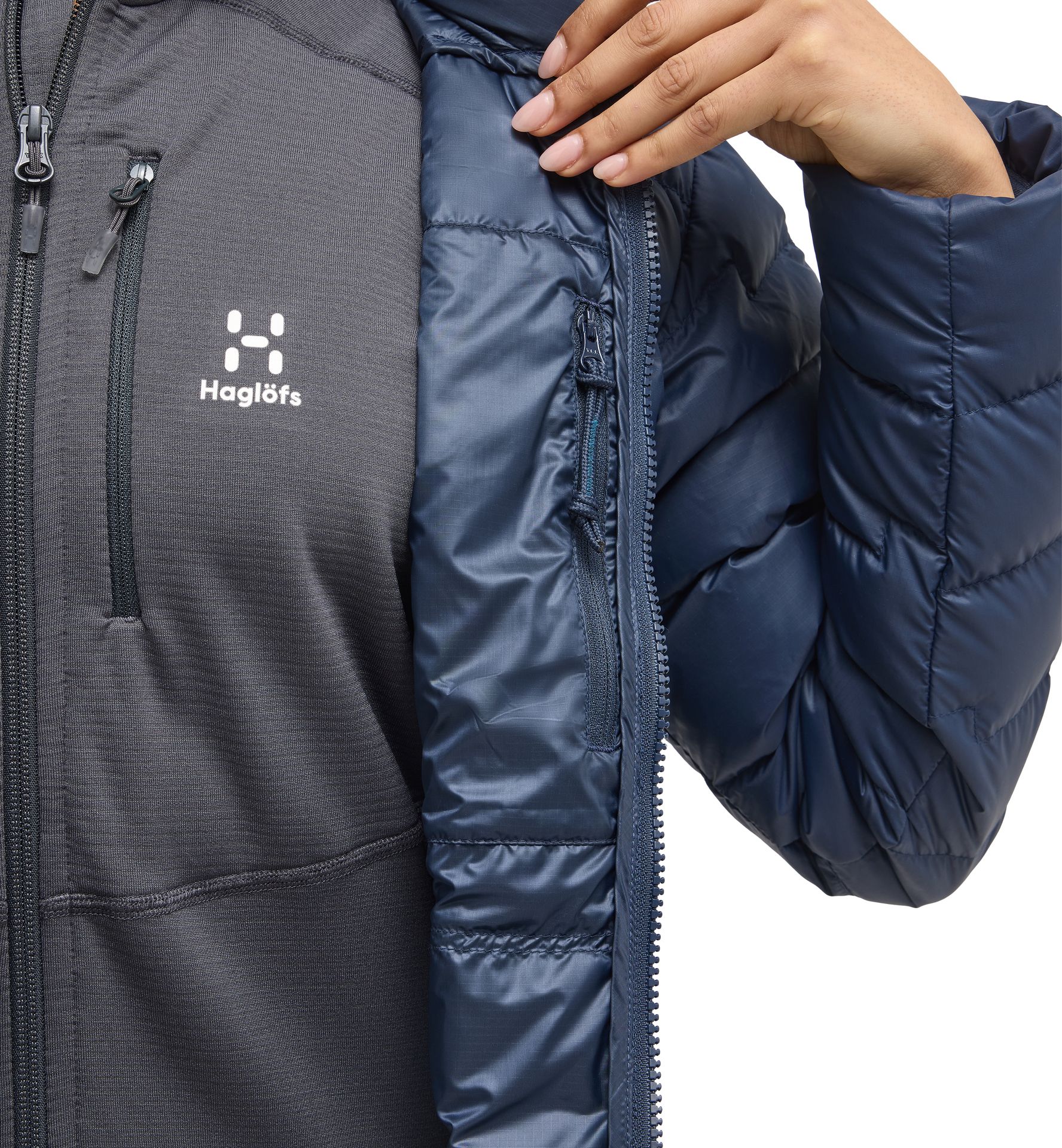 ROC Flash Down Jacket Women Tarn Blue
