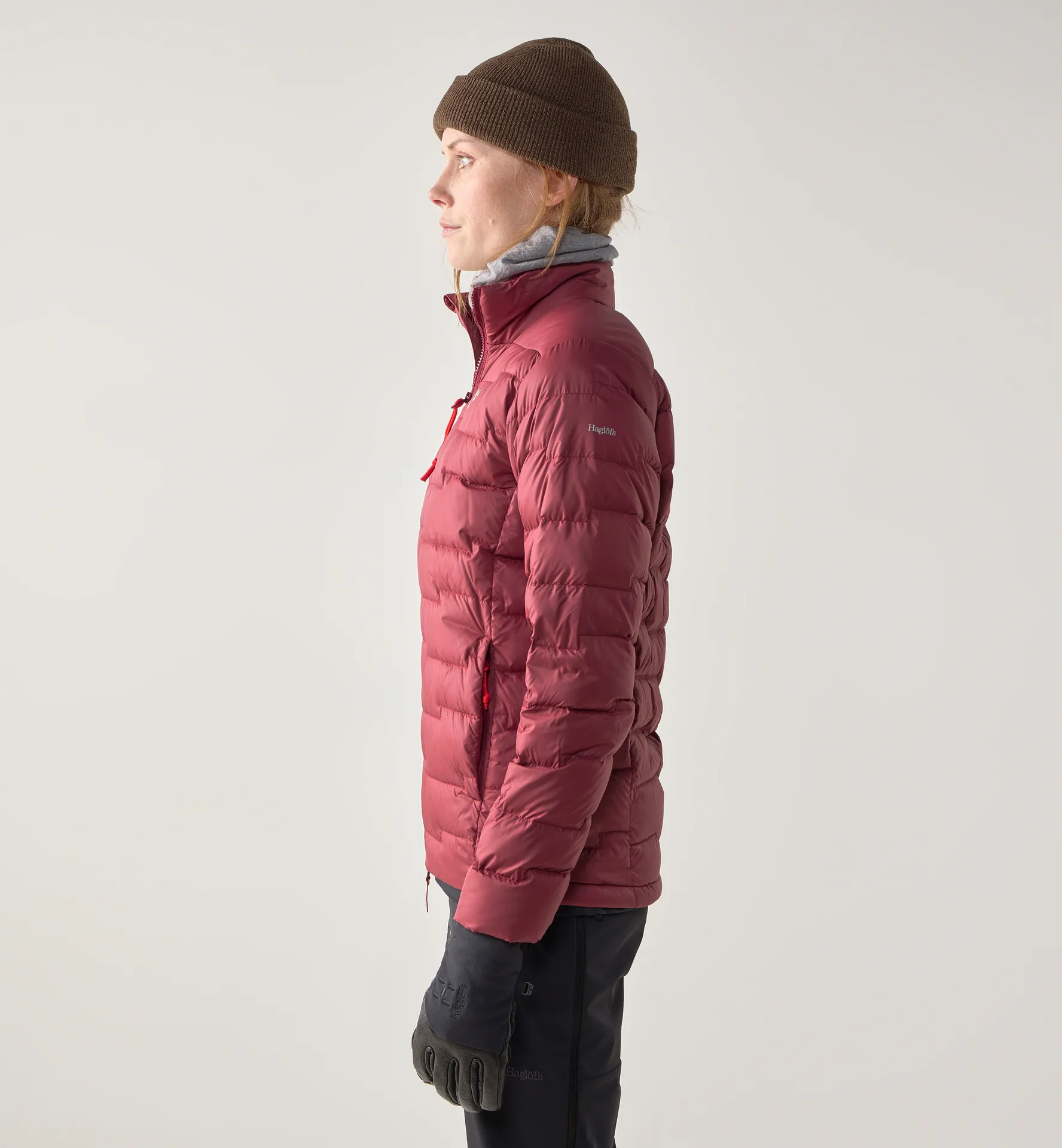 ROC Flash Down Jacket Women Carmine Red