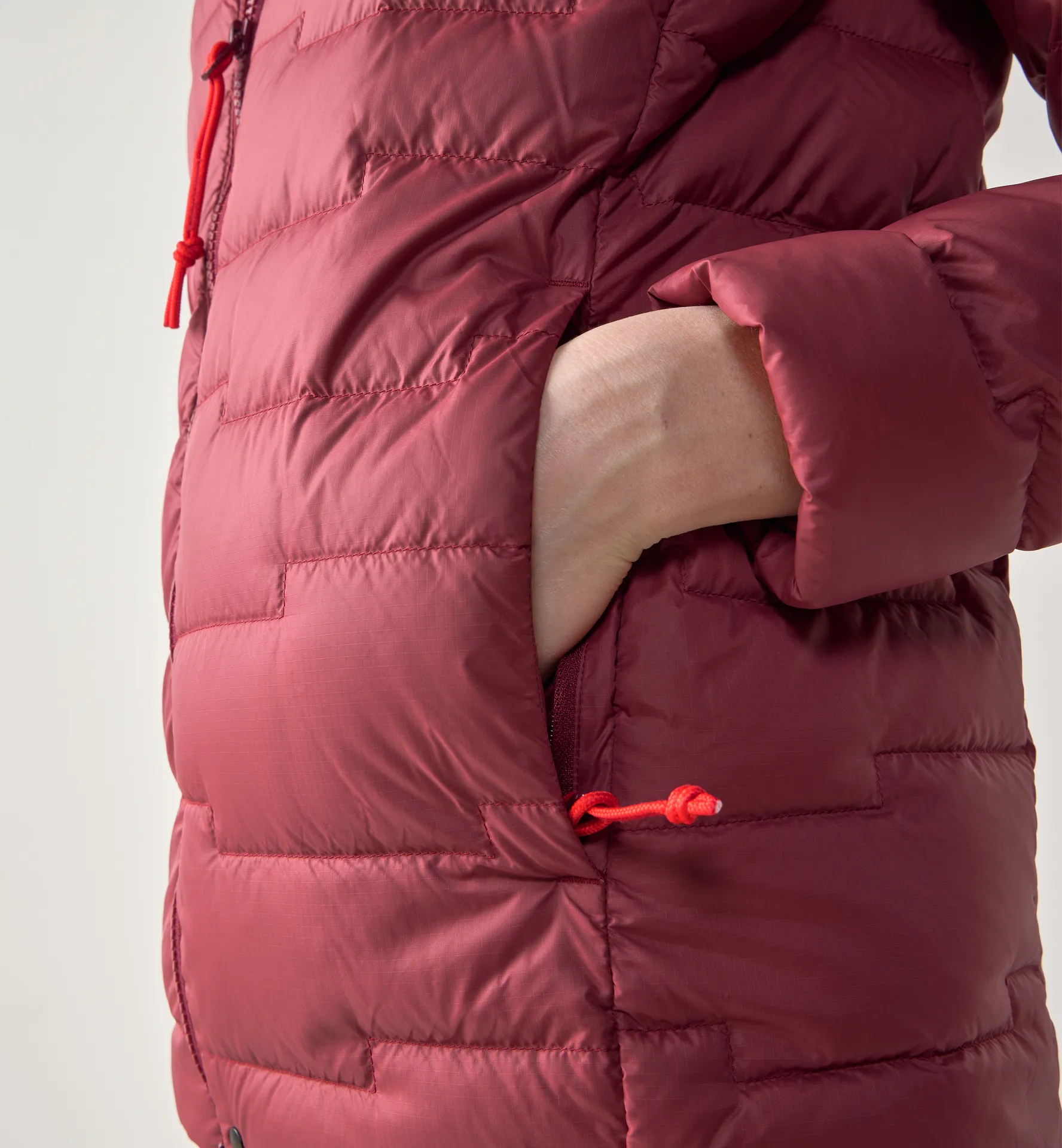 ROC Flash Down Jacket Women Carmine Red