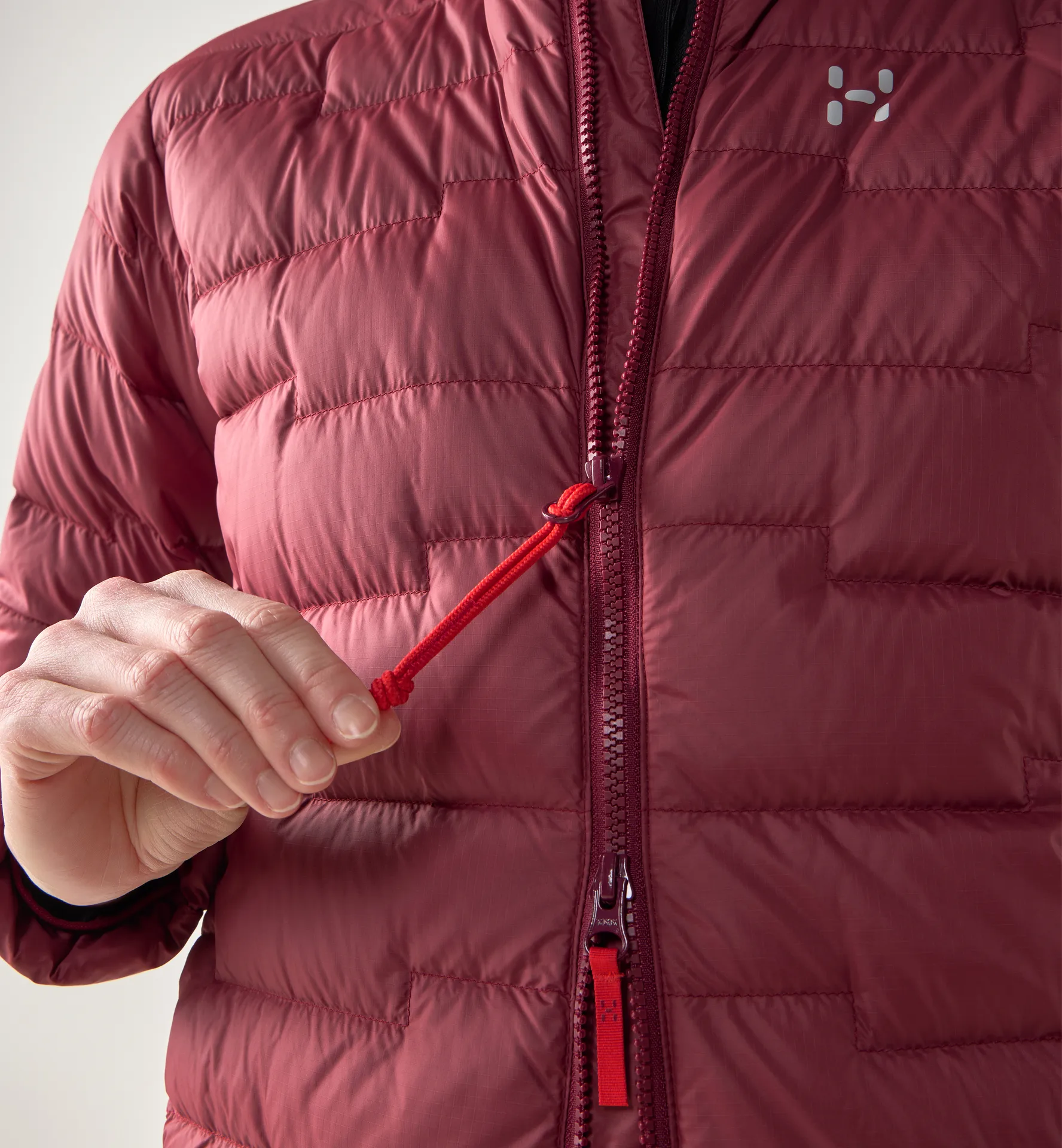 ROC Flash Down Jacket Women Carmine Red