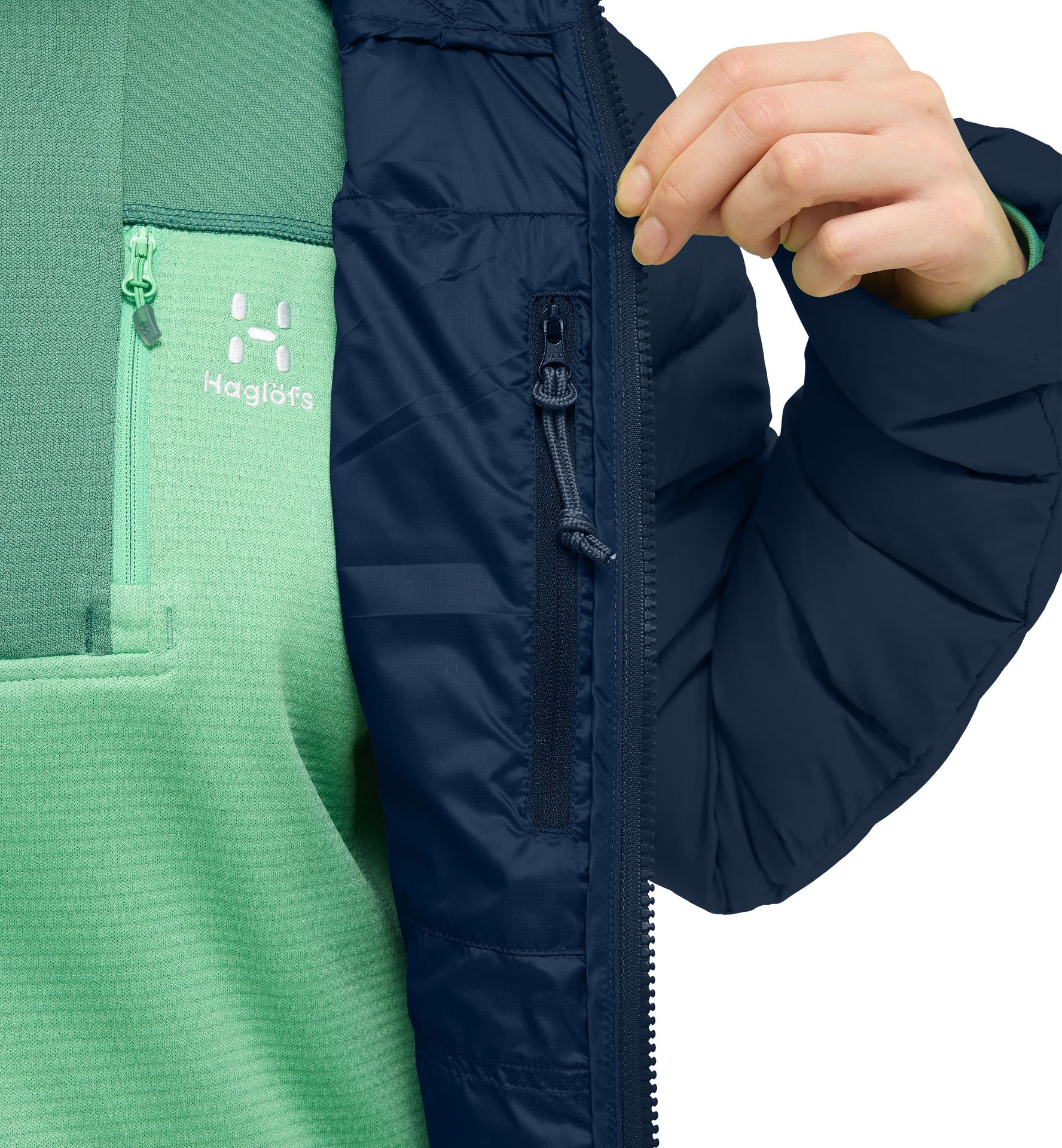 ROC Flash Down Hood Women Tarn Blue