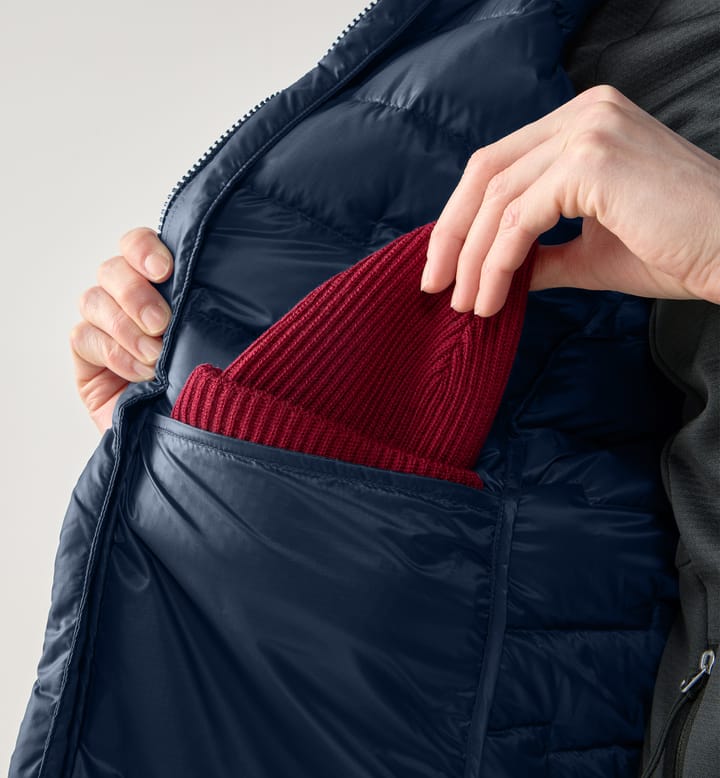 ROC Flash Down Hood Women Tarn Blue ROC Flash Down Hood Women Tarn Blue